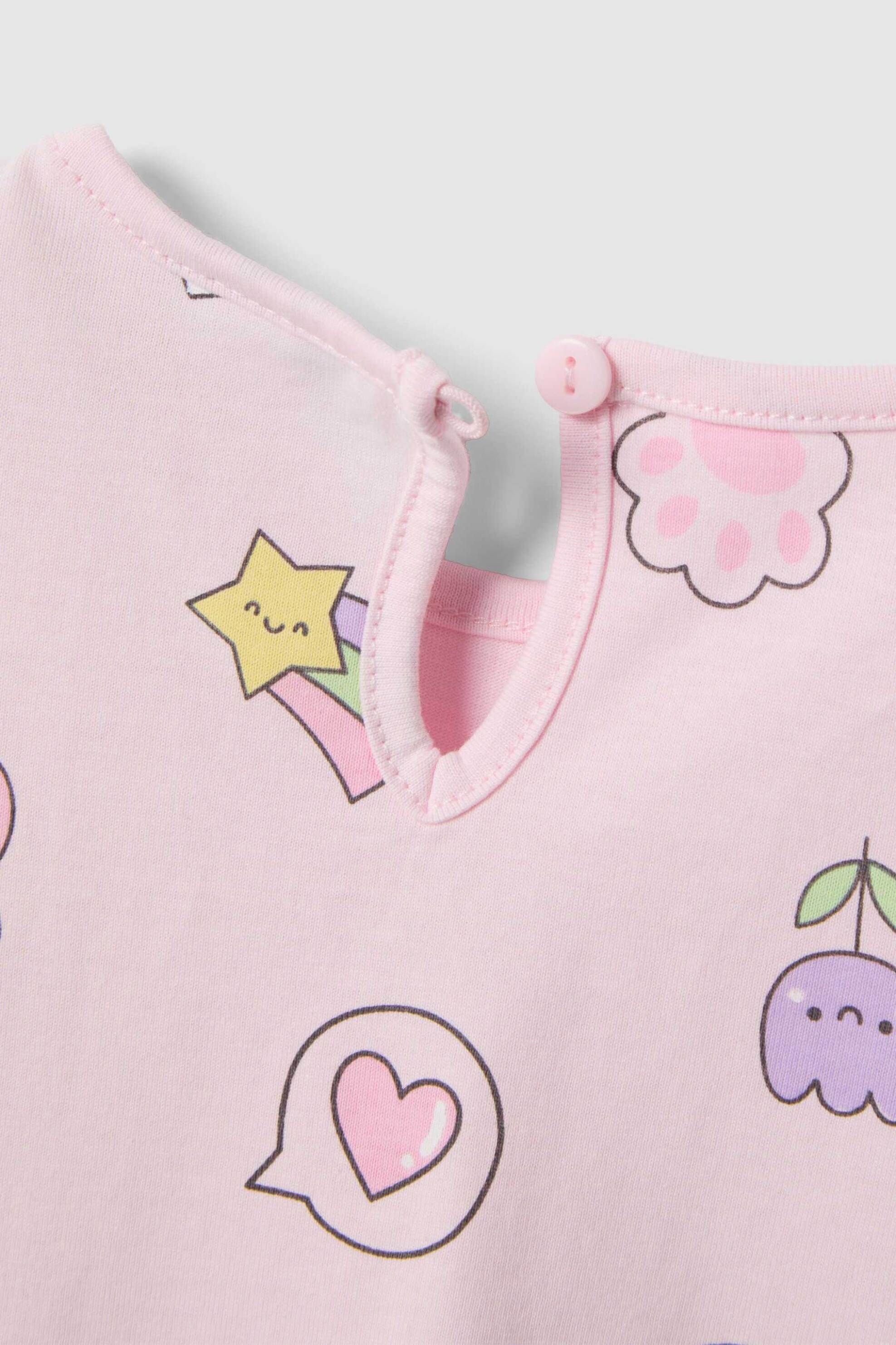 OVS βρεφικό T-shirt με all-over print Regular Fit - 002617151 Ροζ φωτογραφία