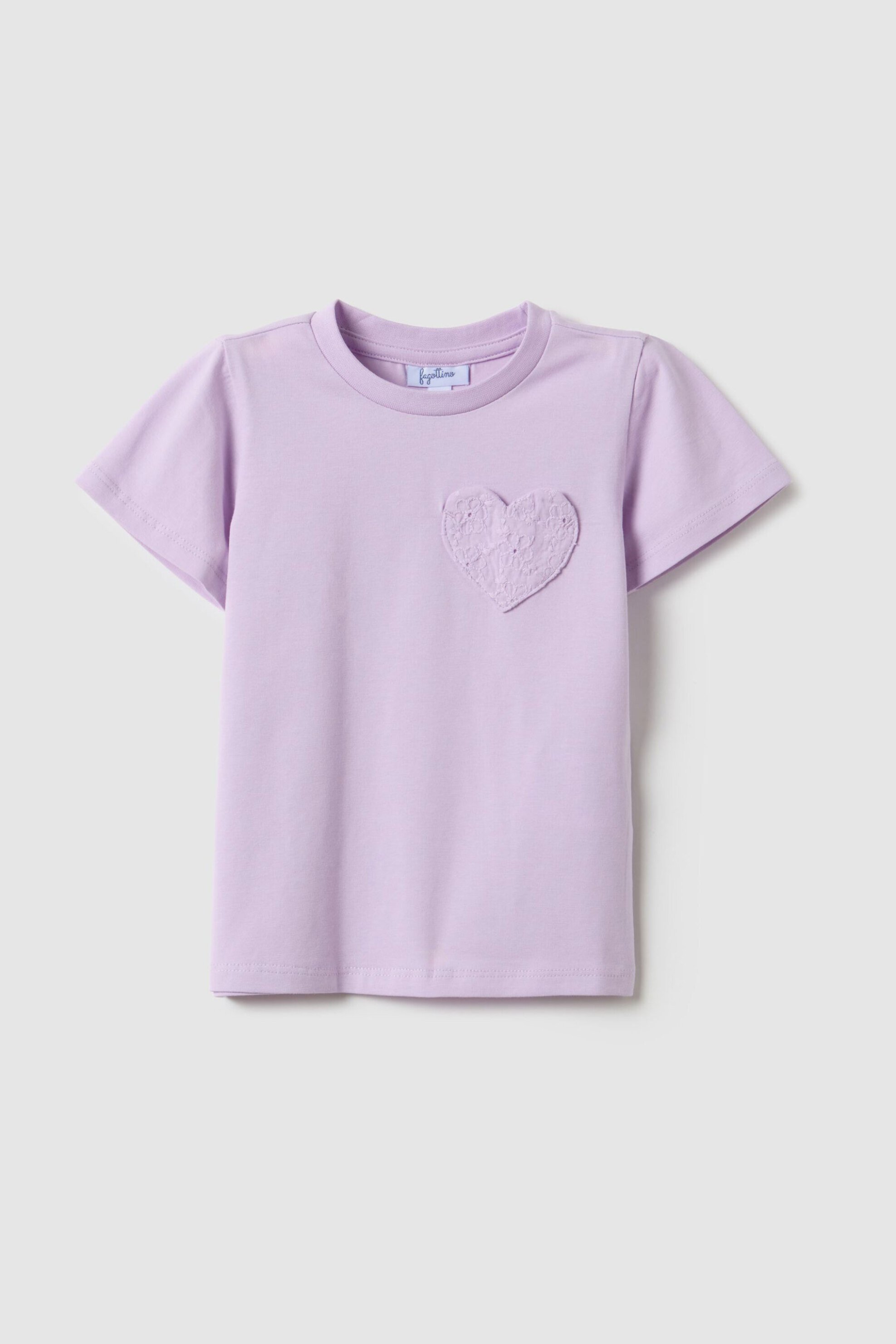 OVS KIDS OVS βρεφικό T-shirt με print καρδιά Regular Fit - 002617160 Λιλά