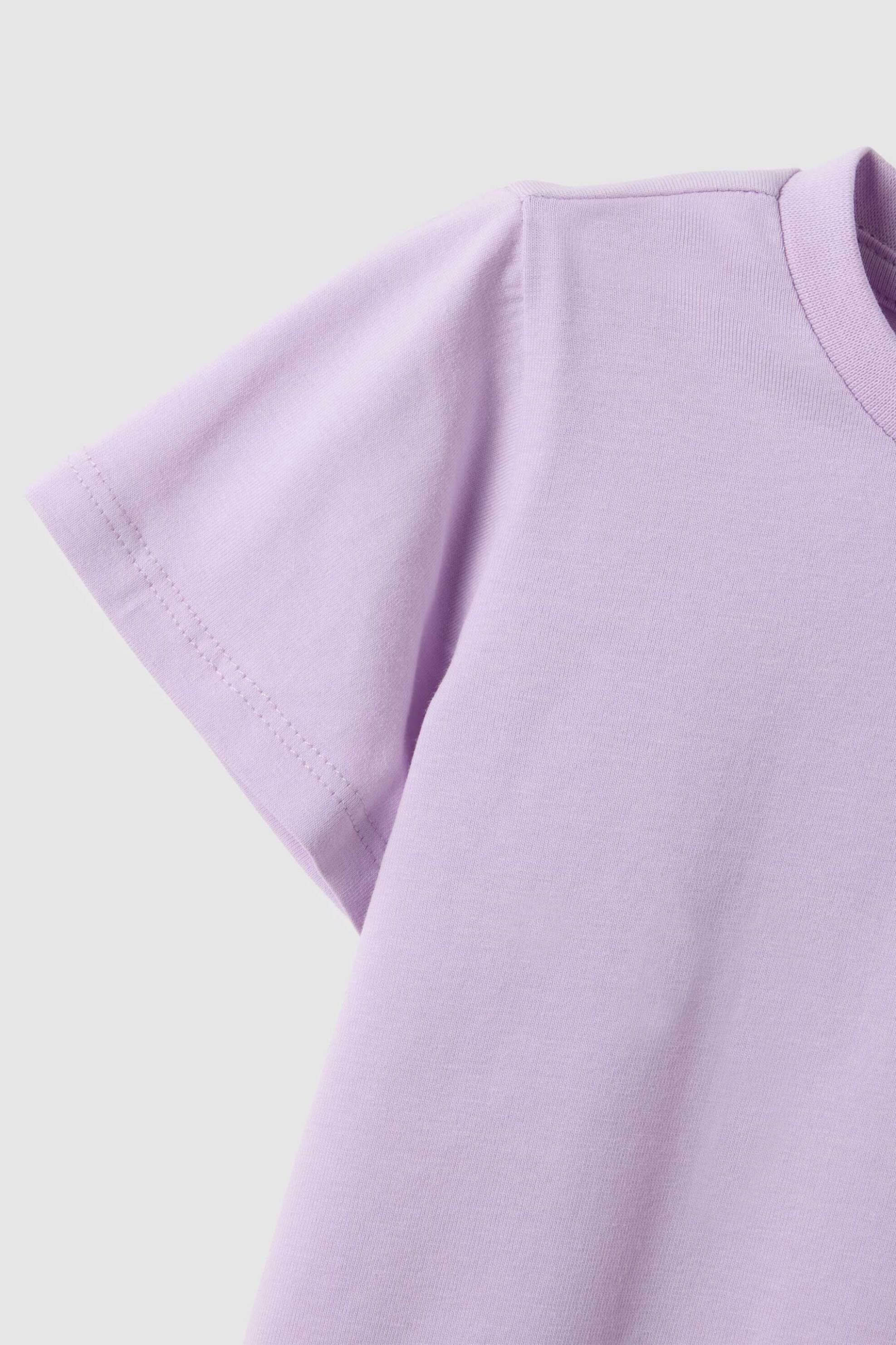 OVS βρεφικό T-shirt με print καρδιά Regular Fit - 002617160 Λιλά φωτογραφία