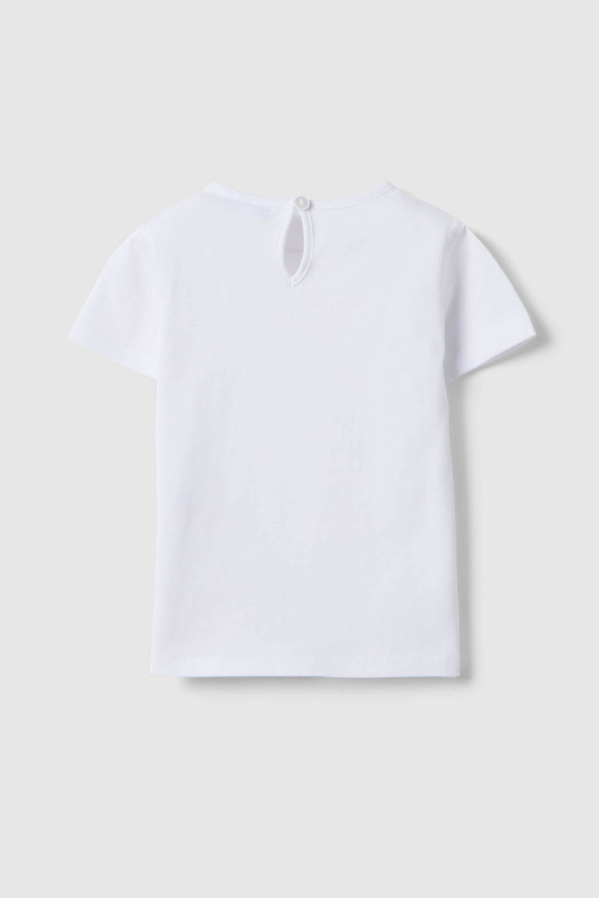 OVS βρεφικό T-shirt με print μονόκερος Regular Fit - 002649712 Λευκό φωτογραφία