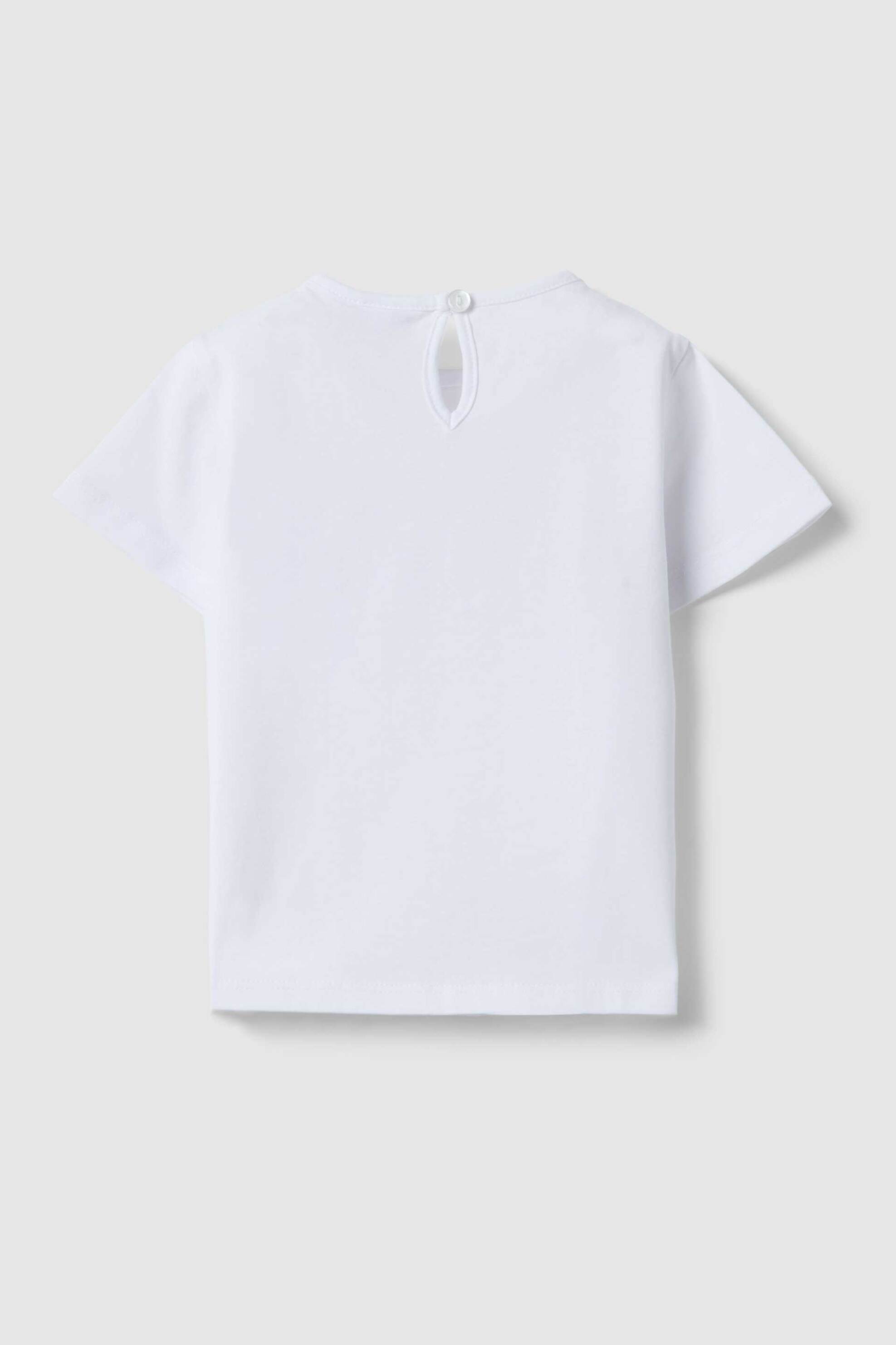 OVS βρεφικό T-shirt με print Regular Fit - 002649716 Λευκό φωτογραφία