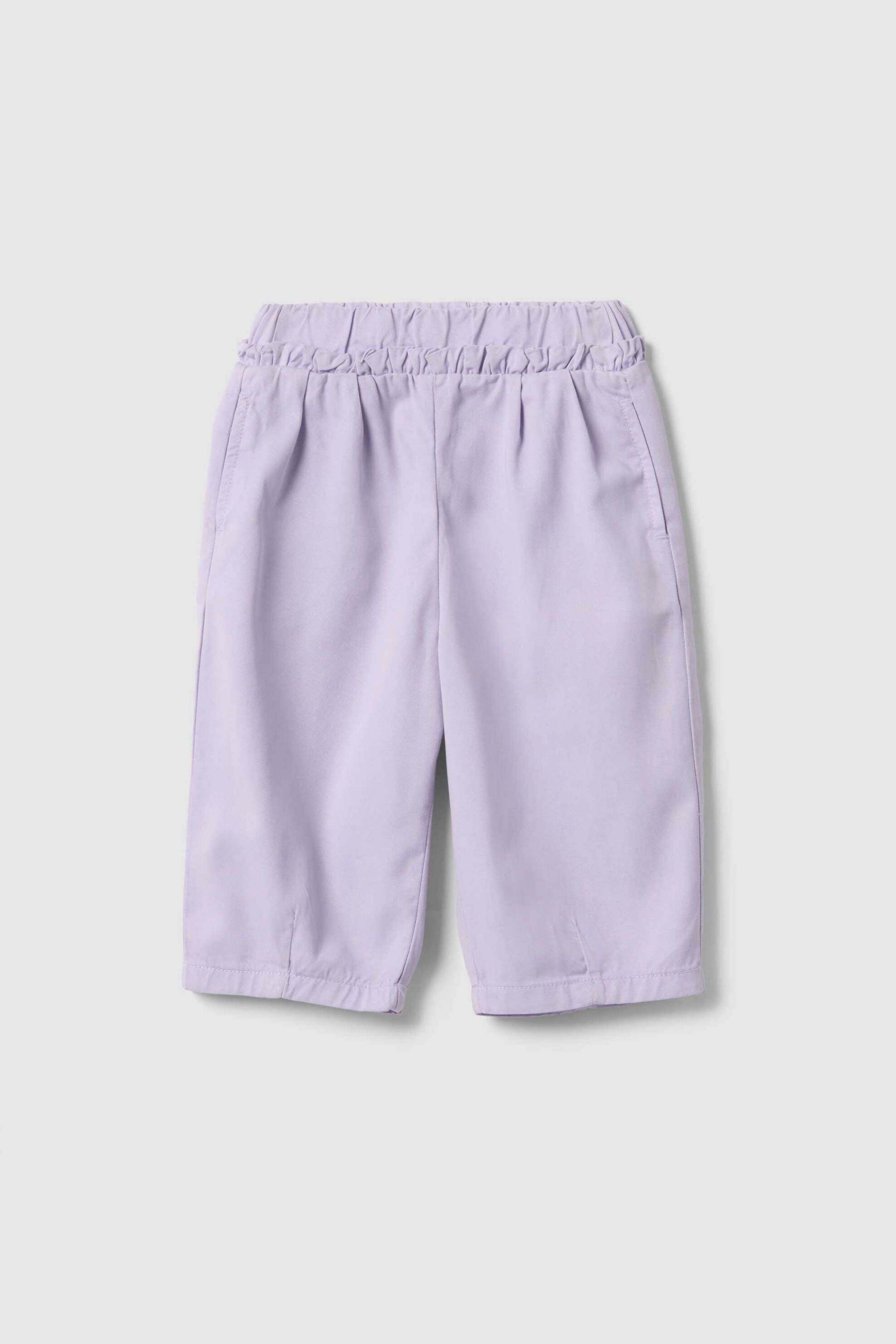 OVS βρεφικό παντελόνι με ελαστική μέση μονόχρωμο Baggy Fit - 002559732 Λιλά