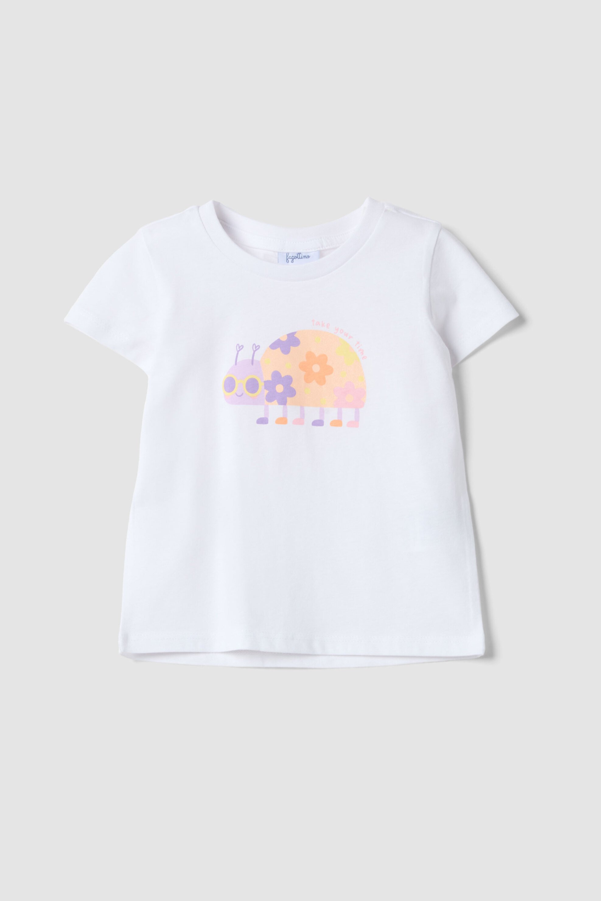 OVS βρεφικό T-shirt με print Regular Fit - 002682150 Λευκό