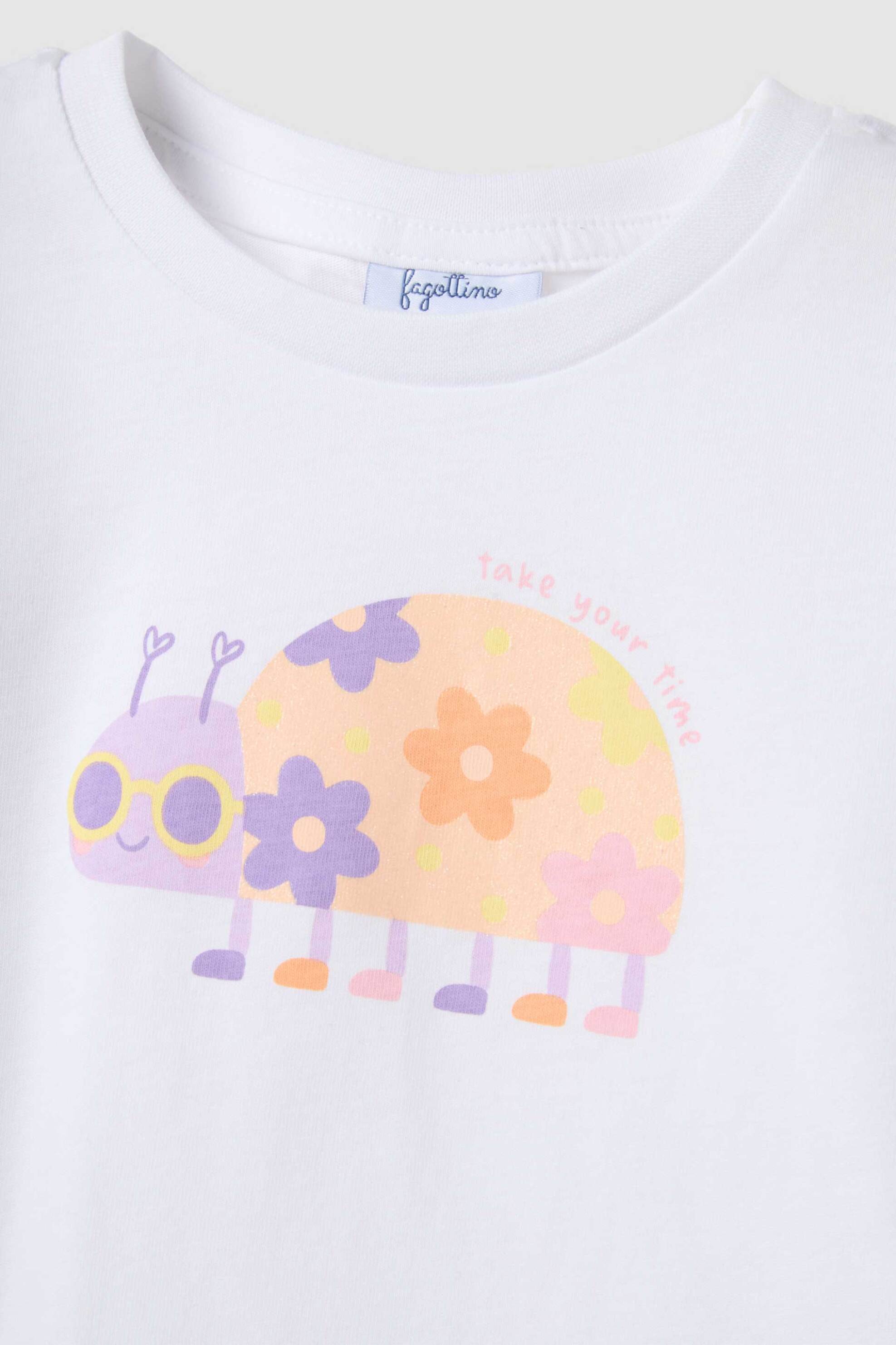 OVS βρεφικό T-shirt με print Regular Fit - 002682150 Λευκό φωτογραφία