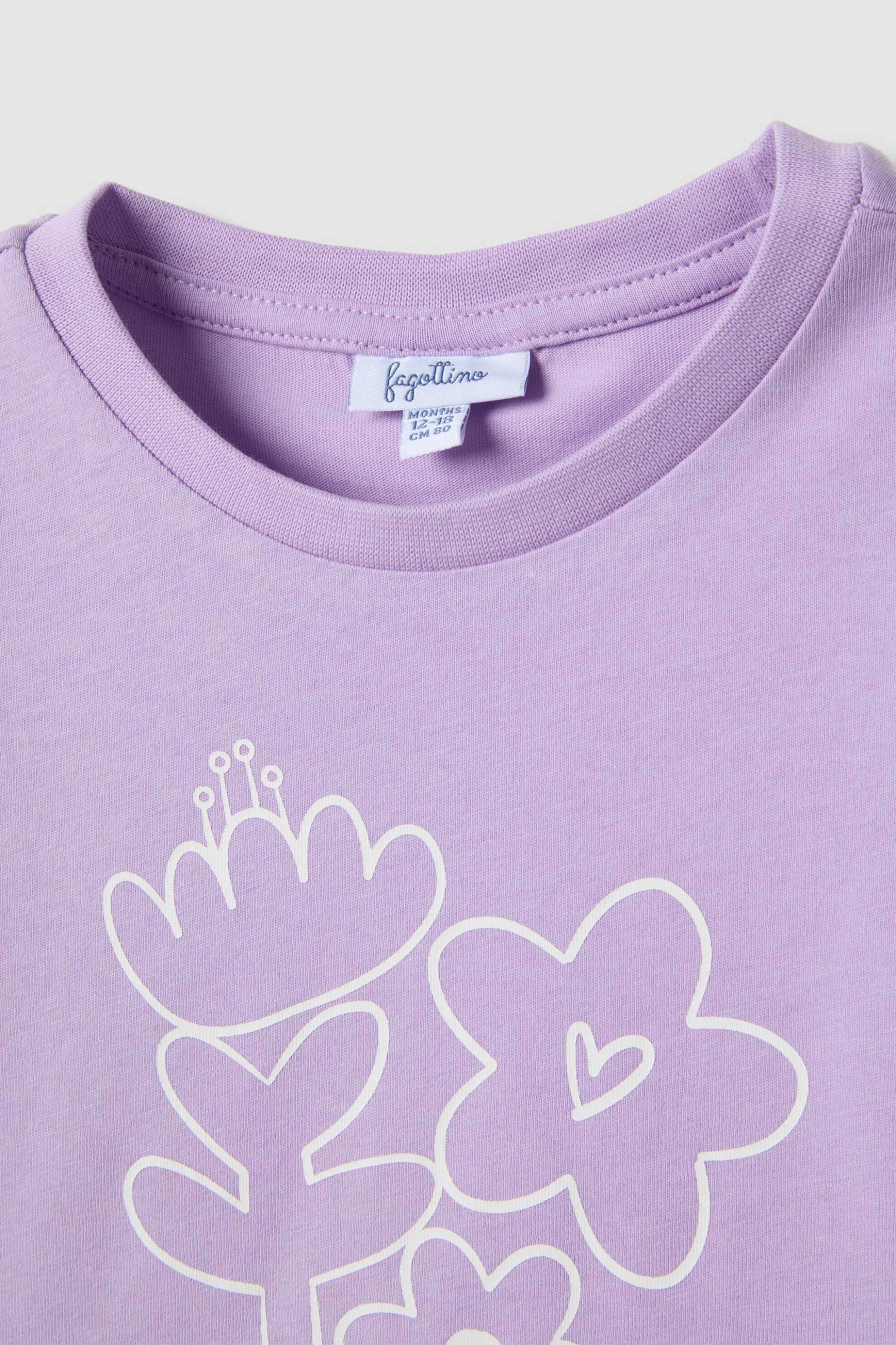 OVS βρεφικό T-shirt με print Regular Fit - 002682195 Λιλά φωτογραφία