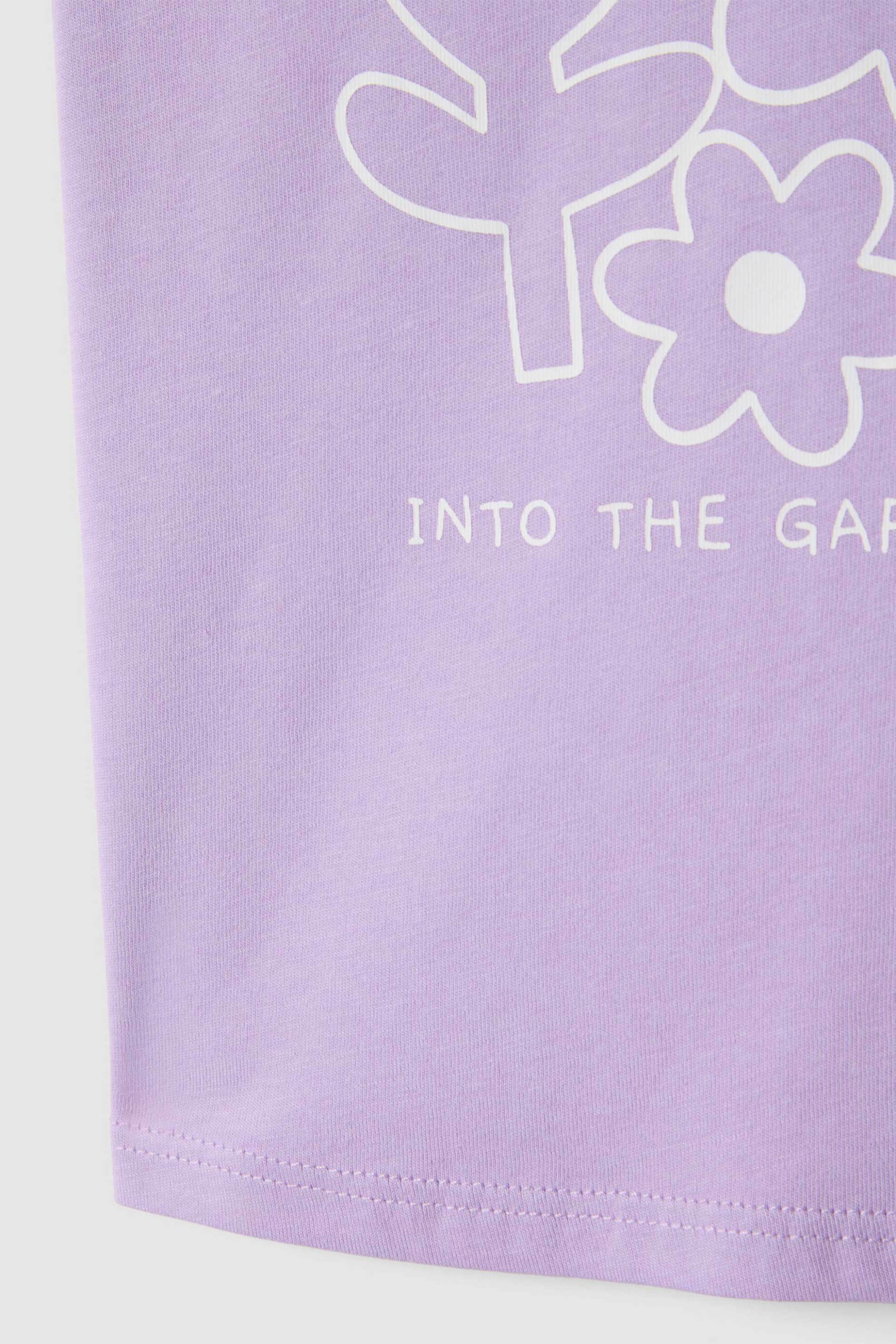 OVS βρεφικό T-shirt με print Regular Fit - 002682195 Λιλά φωτογραφία