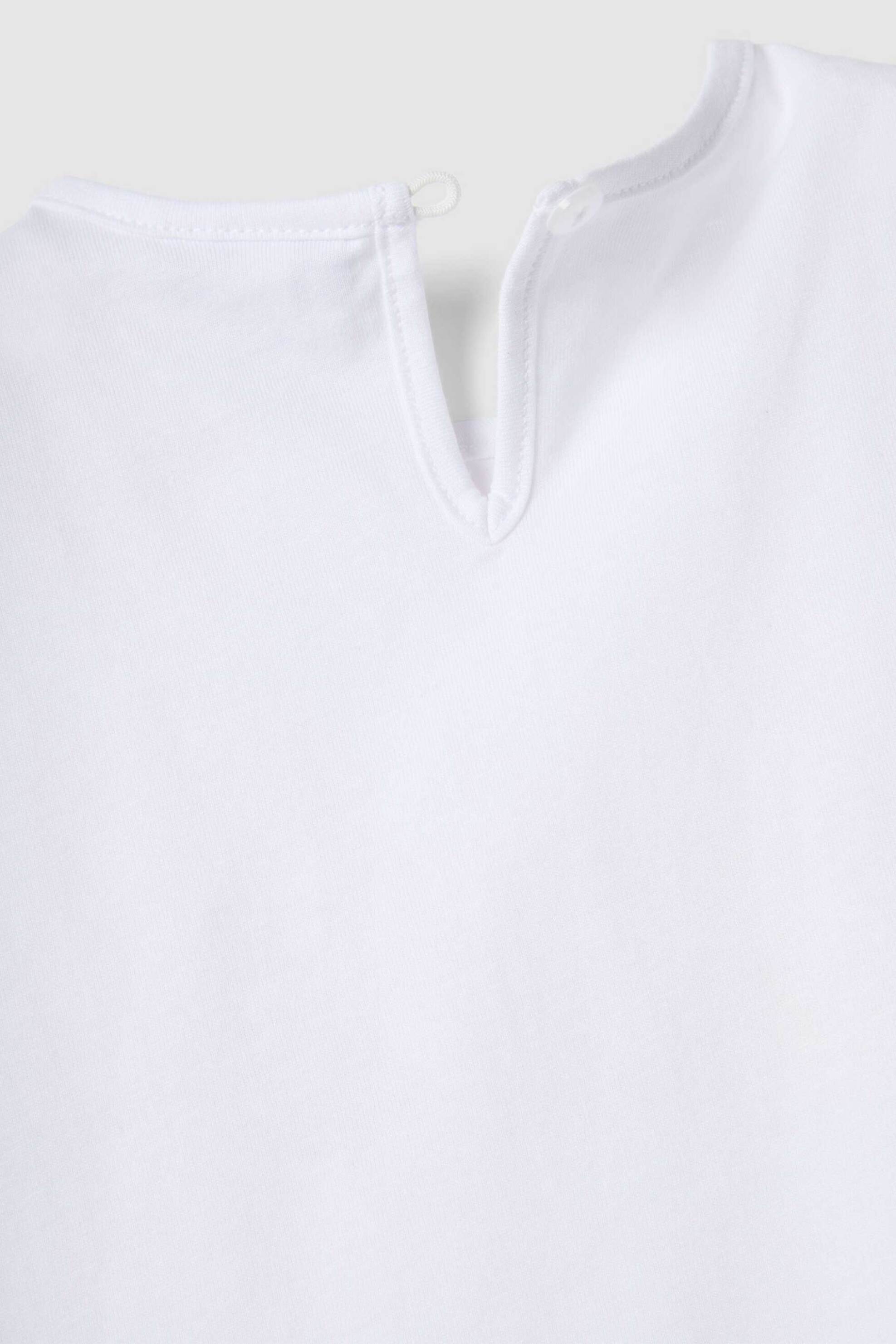 OVS βρεφική μπλούζα με print Regular Fit - 002682277 Λευκό φωτογραφία
