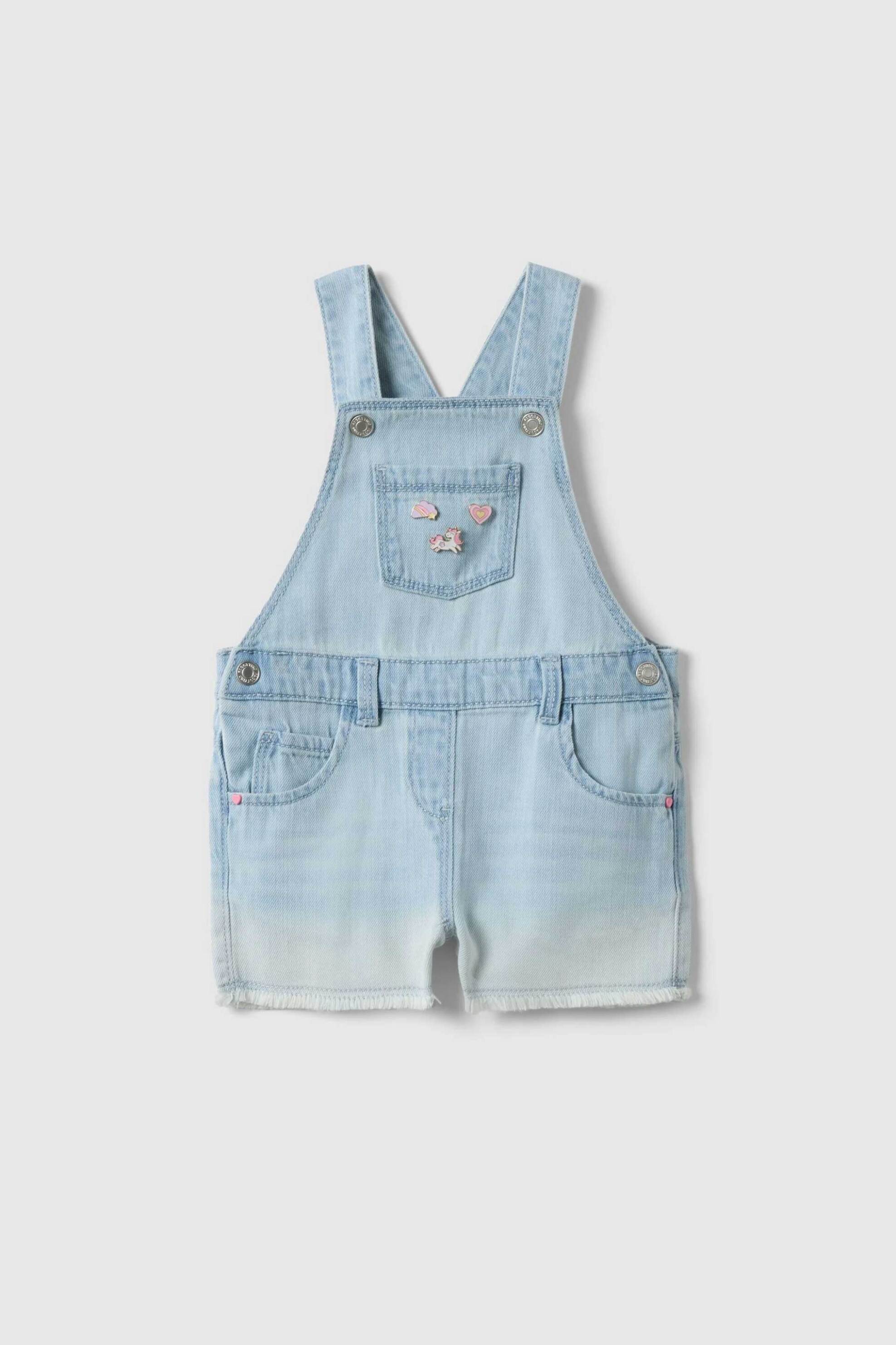OVS βρεφική denim σαλοπέτα Regular Fit - 002561638 Denim Blue Ανοιχτό