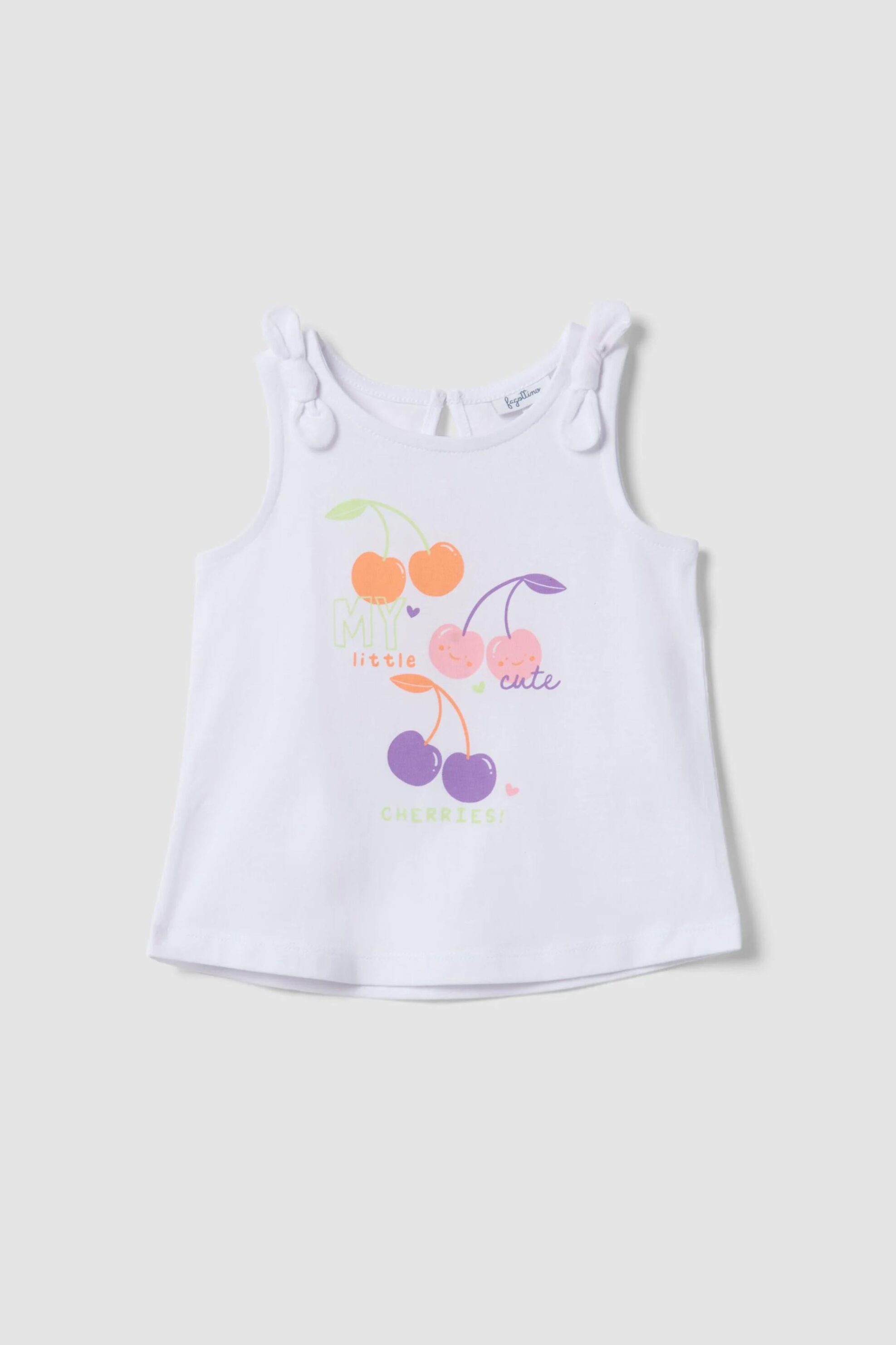 OVS βρεφική αμάνικη μπλούζα με print Regular Fit - 002682242 Λευκό