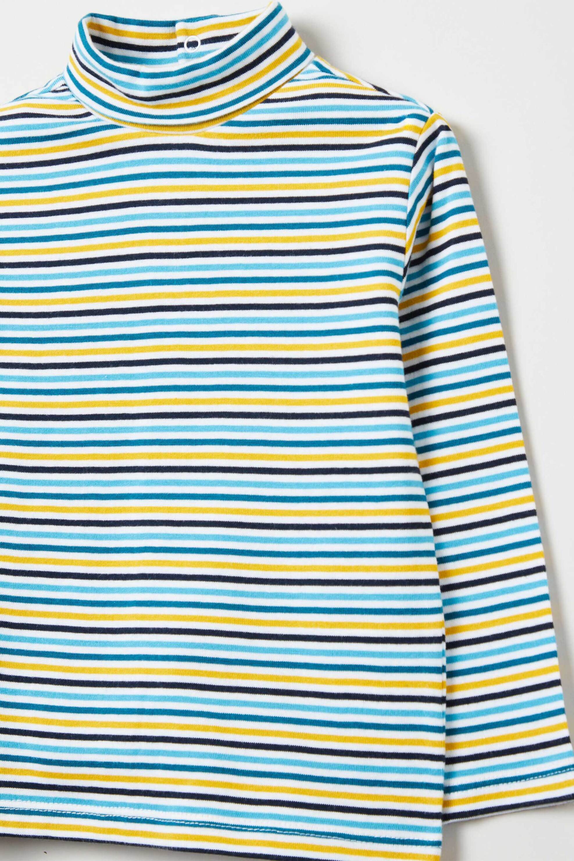 OVS παιδική μπλούζα ριγέ βαμβακερή - 001913327 Κίτρινο φωτογραφία