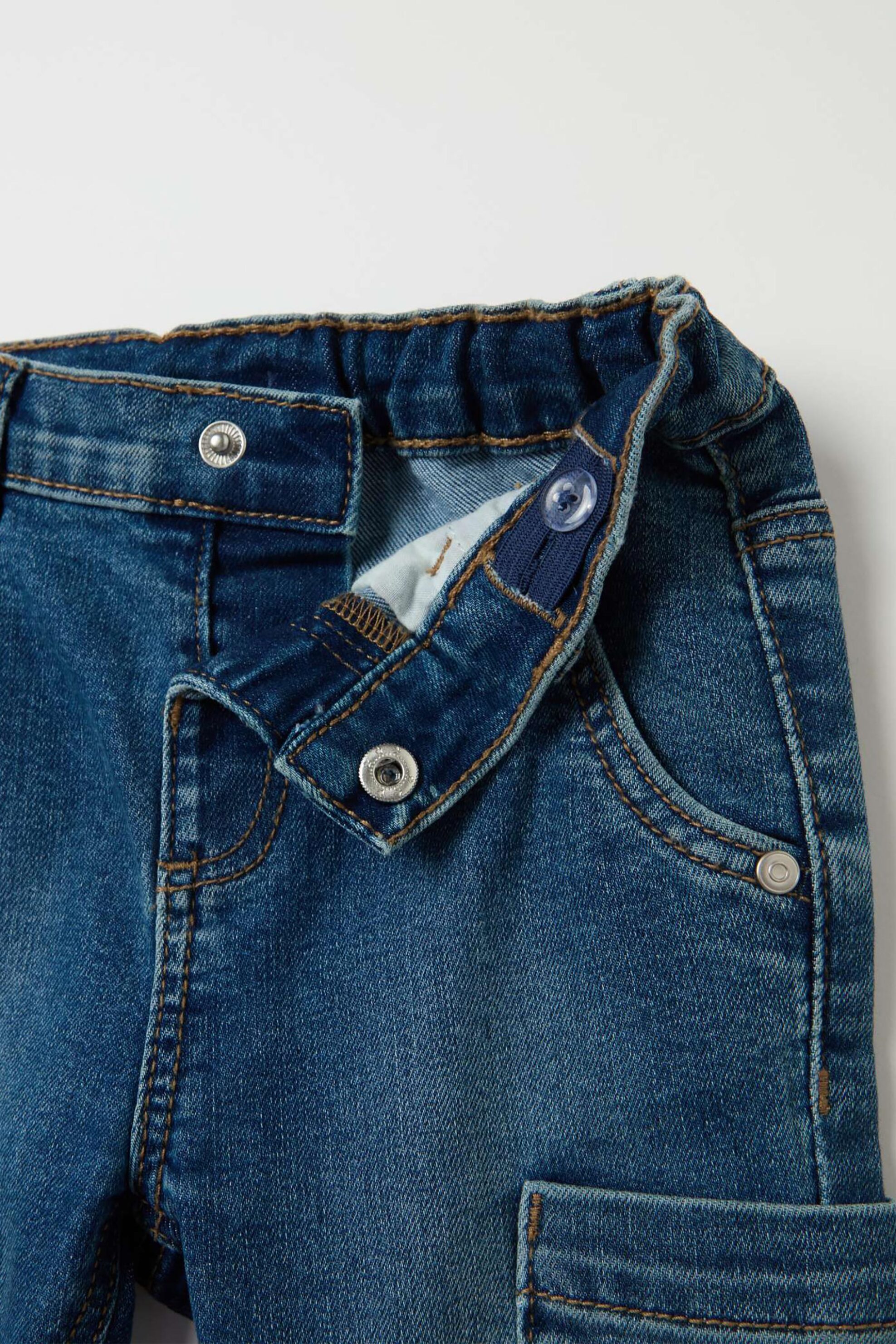 OVS βρεφικό τζιν παντελόνι Slim Fit - 002080320 Μπλε Σκούρο φωτογραφία