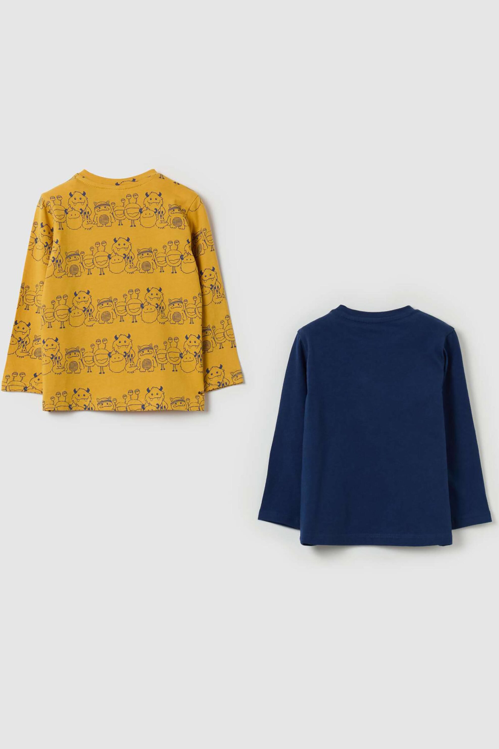 OVS βρεφικό σετ μακρυμάνικες μπλούζες Regular Fit - 002119727 Κίτρινο φωτογραφία