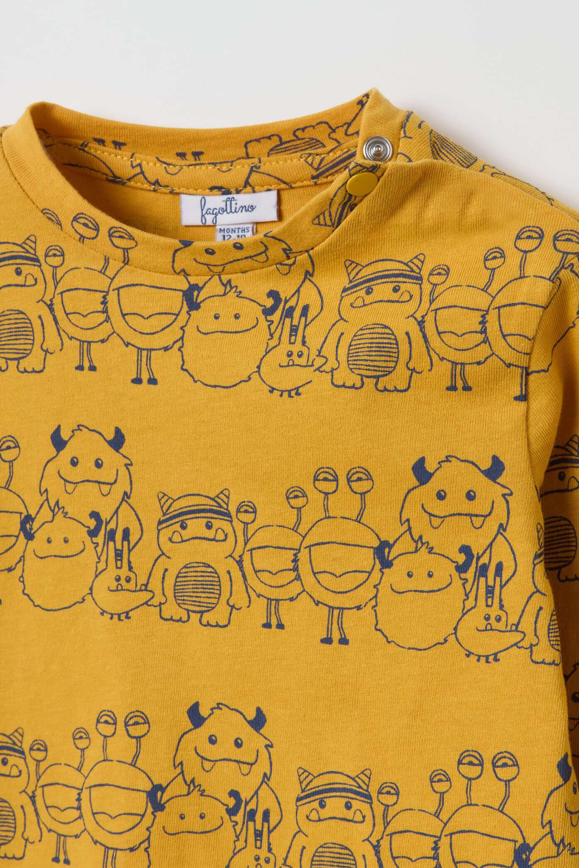OVS βρεφικό σετ μακρυμάνικες μπλούζες Regular Fit - 002119727 Κίτρινο φωτογραφία