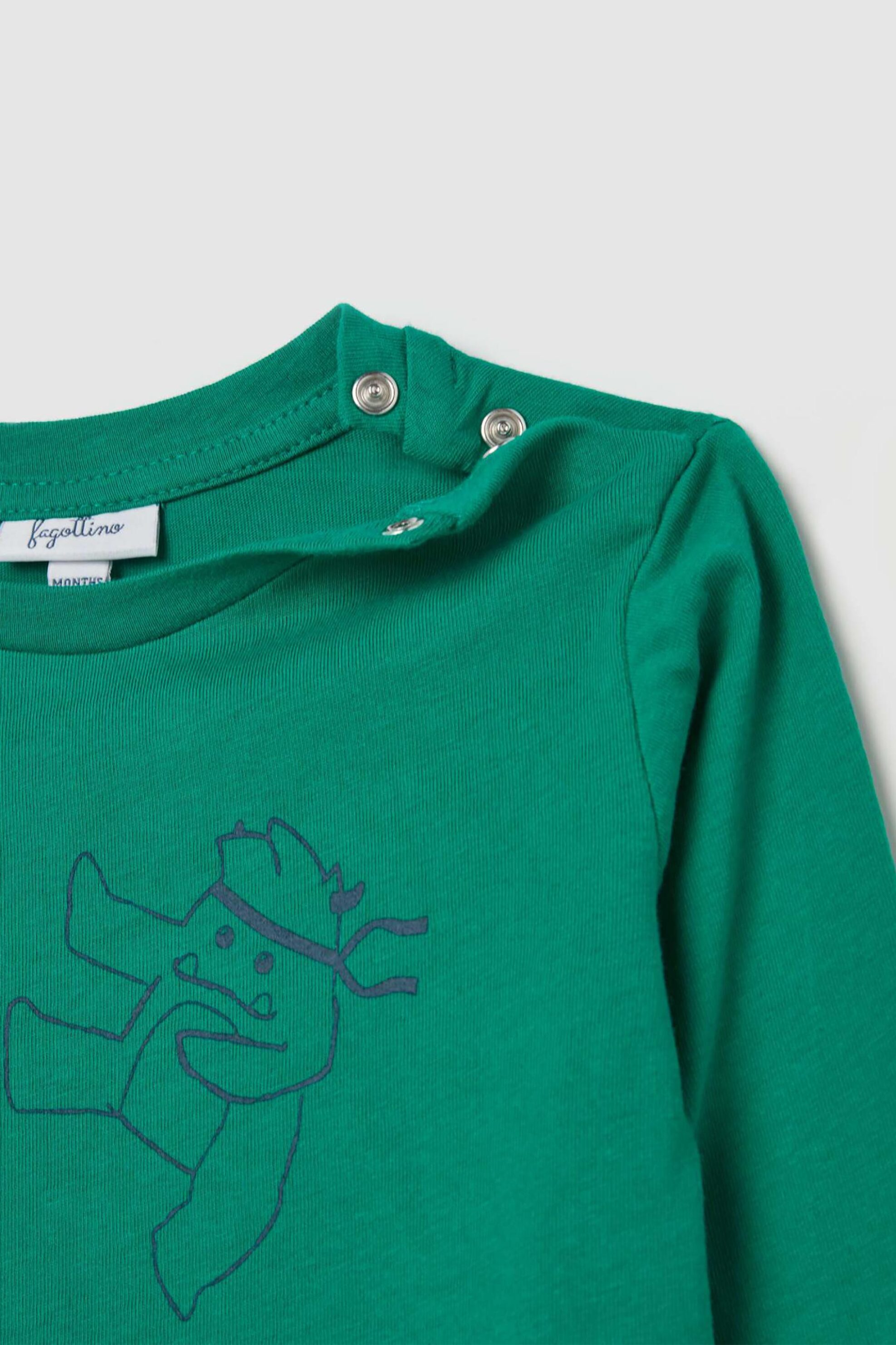 OVS βρεφικό σετ μακρυμάνικες μπλούζες Regular Fit - 002119737 Πράσινο φωτογραφία