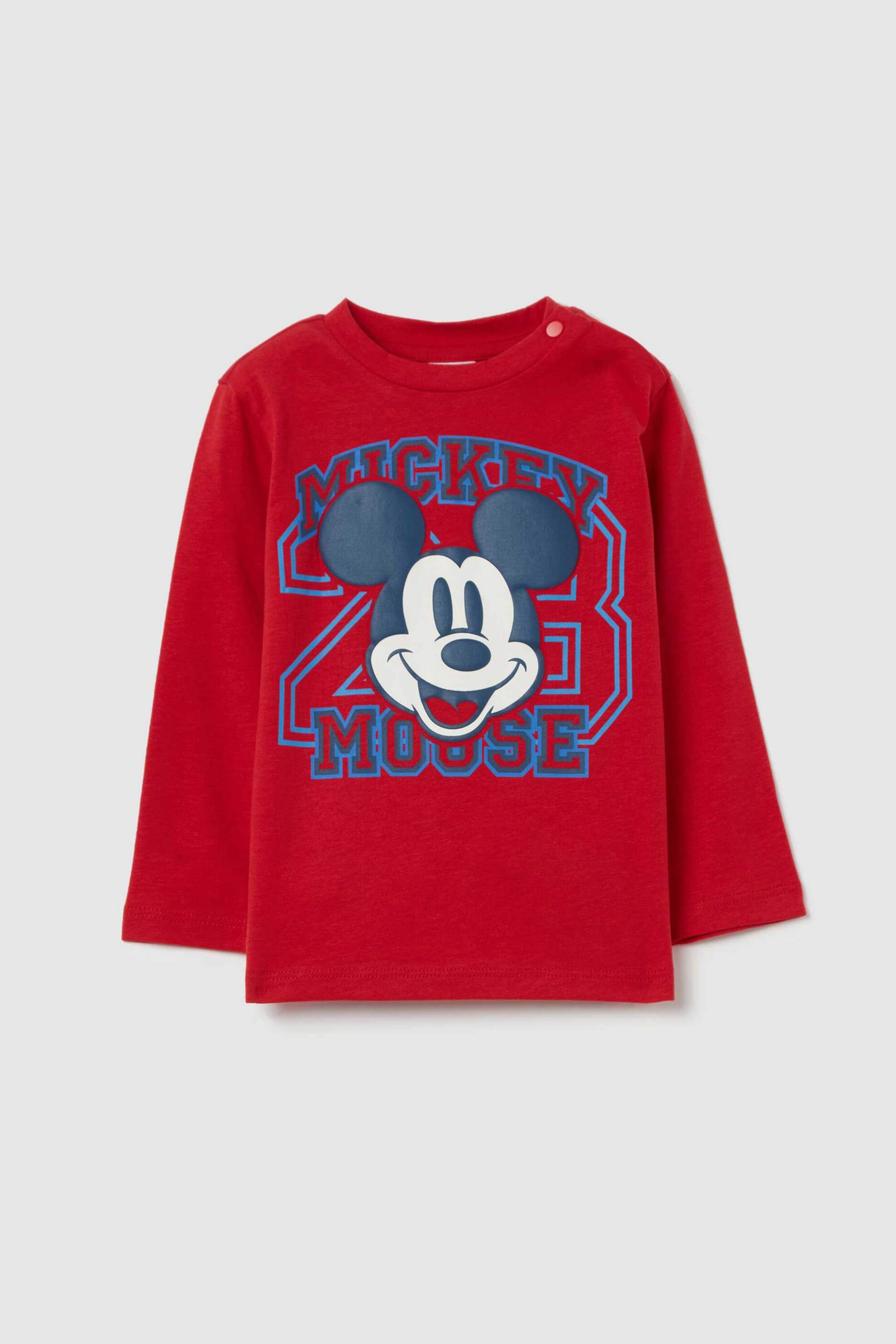 OVS βρεφική μπλούζα με Mickey Mouse print - 002119797 Κόκκινο