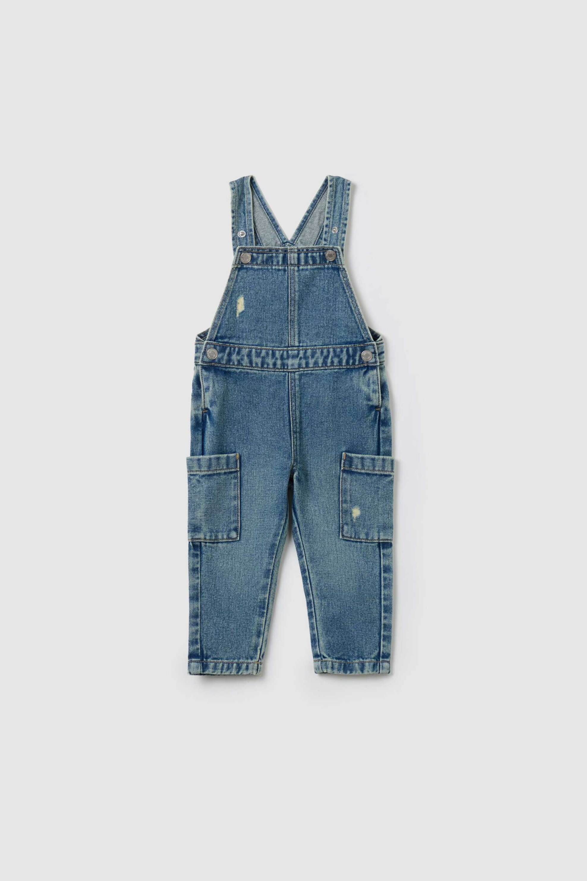 OVS KIDS OVS βρεφική denim σαλοπέτα - 002080353 Μπλε Σκούρο