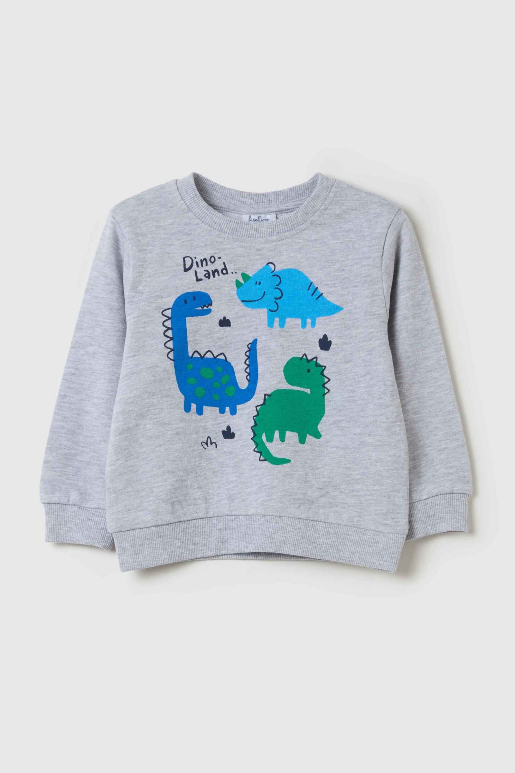 OVS KIDS OVS βρεφική μπλούζα φούτερ με print Regular Fit - 002180357 Γκρι