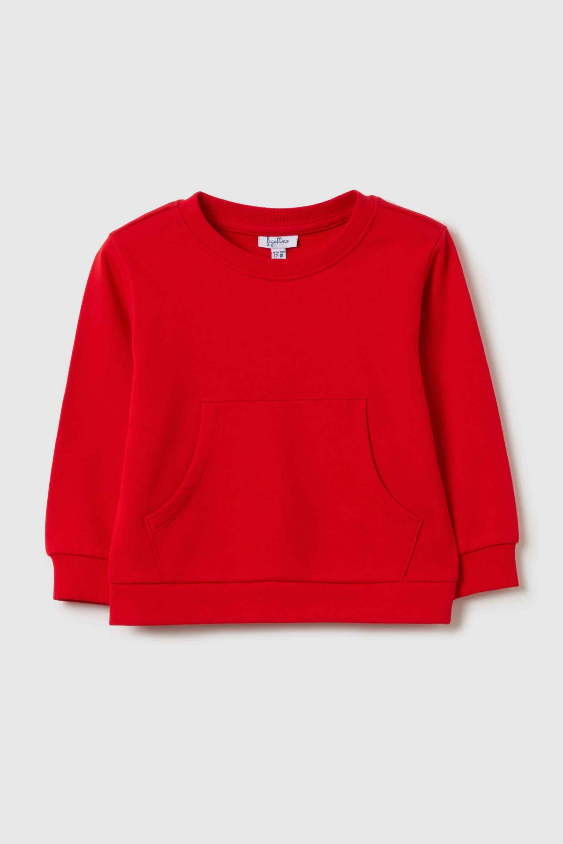 OVS KIDS OVS βρεφική μπλούζα φούτερ μονόχρωμη Regular Fit - 002180430 Κόκκινο