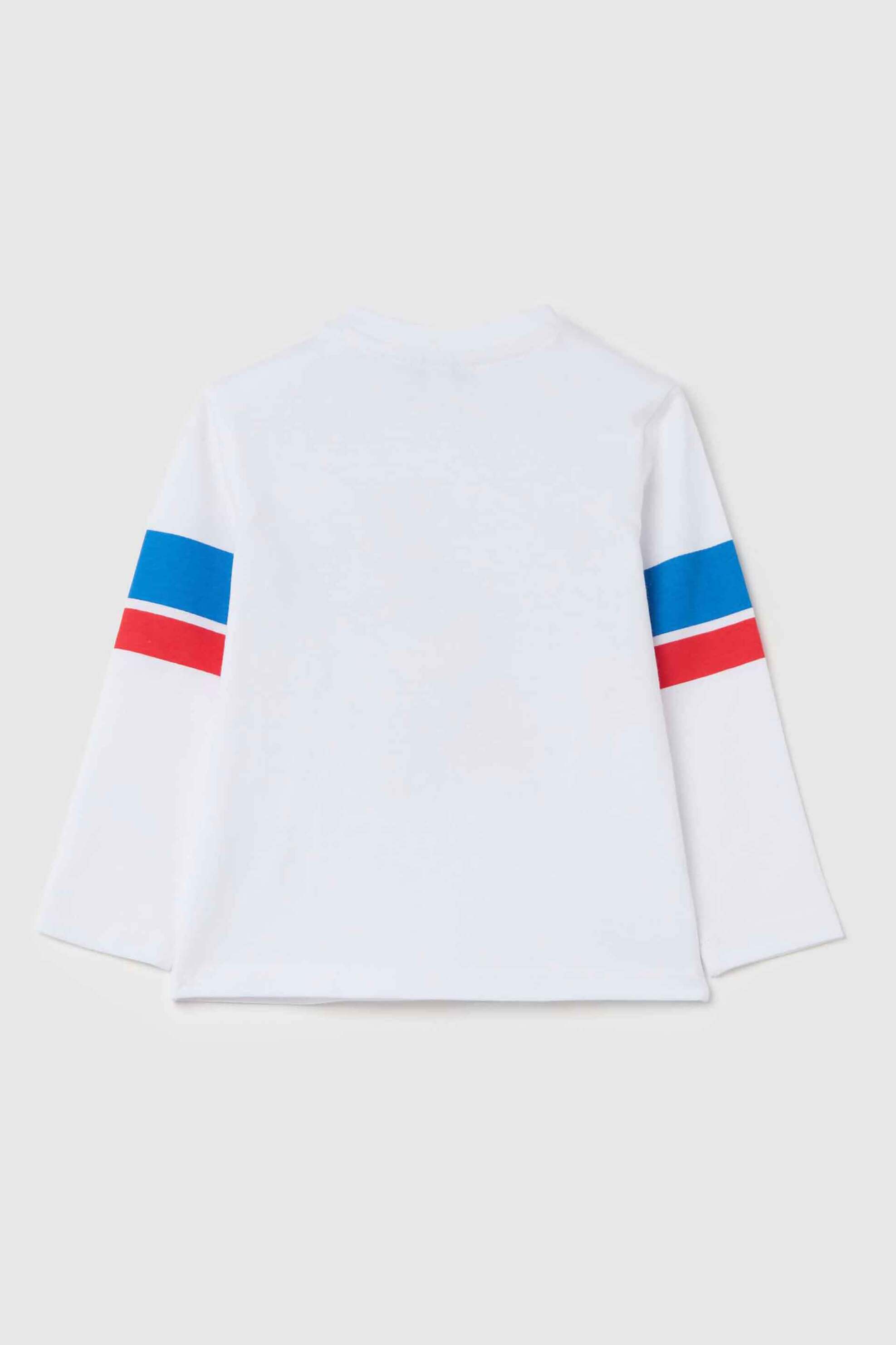 OVS βρεφική μπλούζα με print Regular Fit - 002194013 Λευκό φωτογραφία