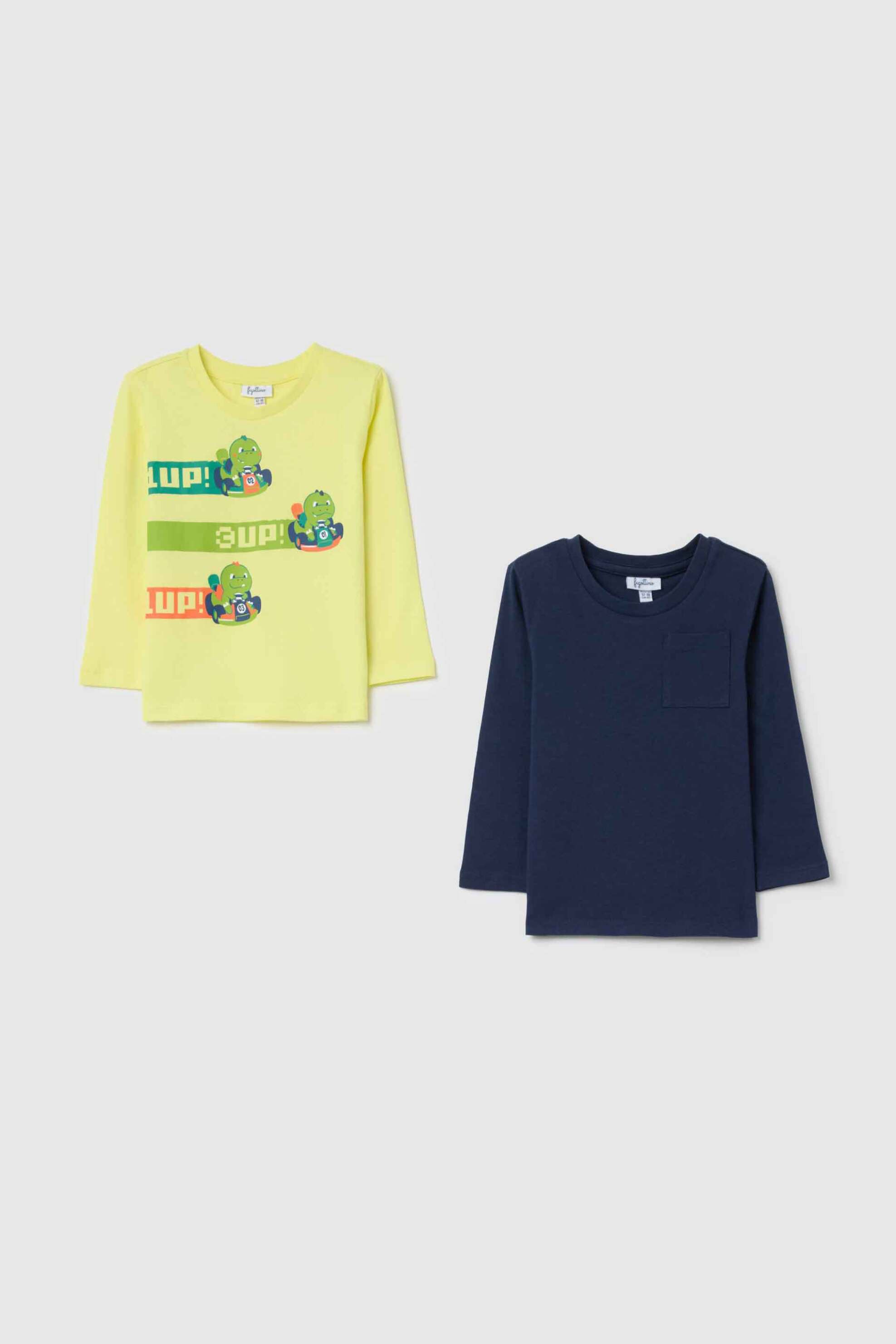 OVS KIDS OVS βρεφικό σετ ρούχων μπλούζες φούτερ με print - 002195138 Κίτρινο