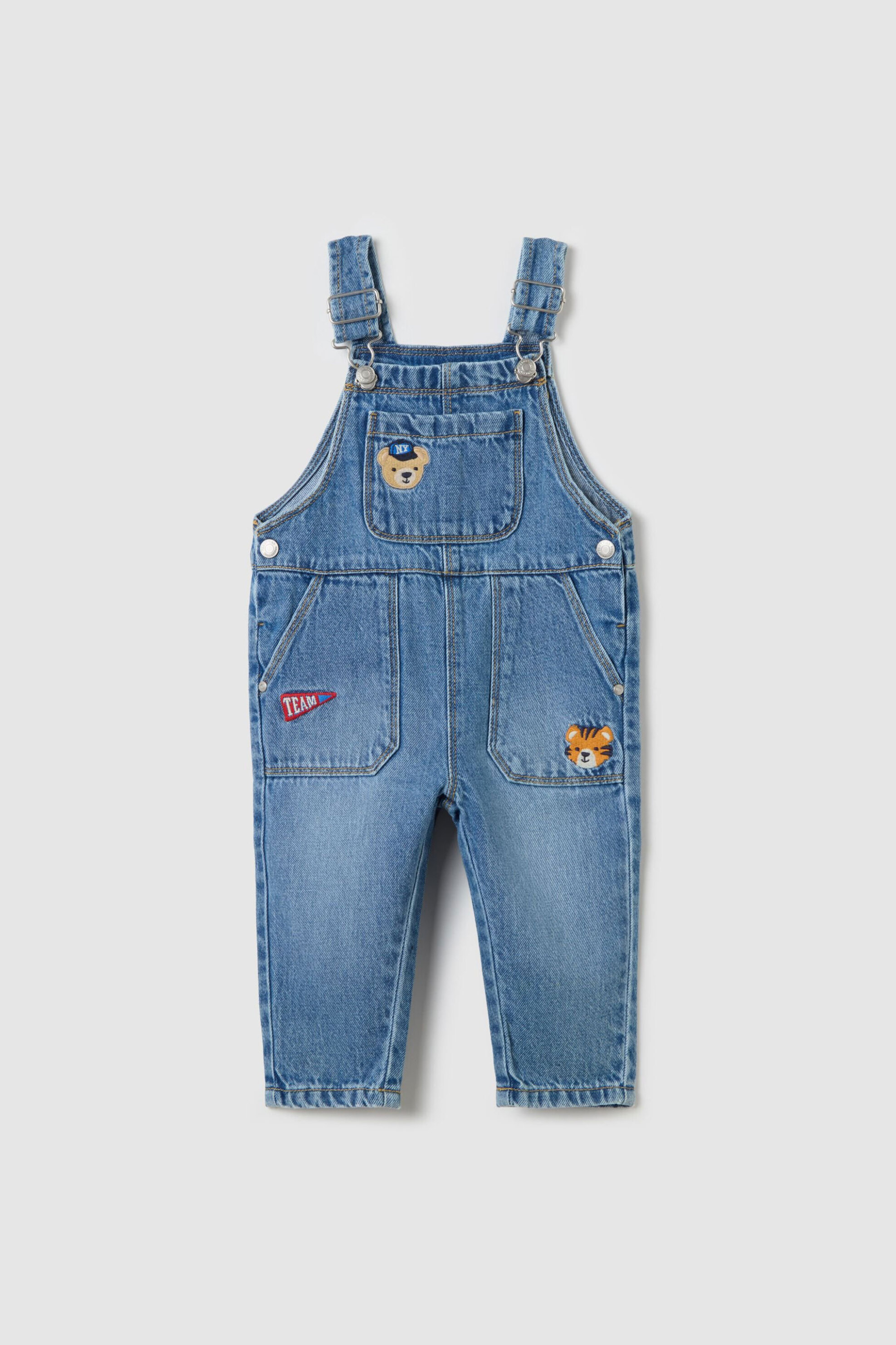 OVS KIDS OVS βρεφική σαλοπέτα με κεντήματα - 002191354 Μπλε