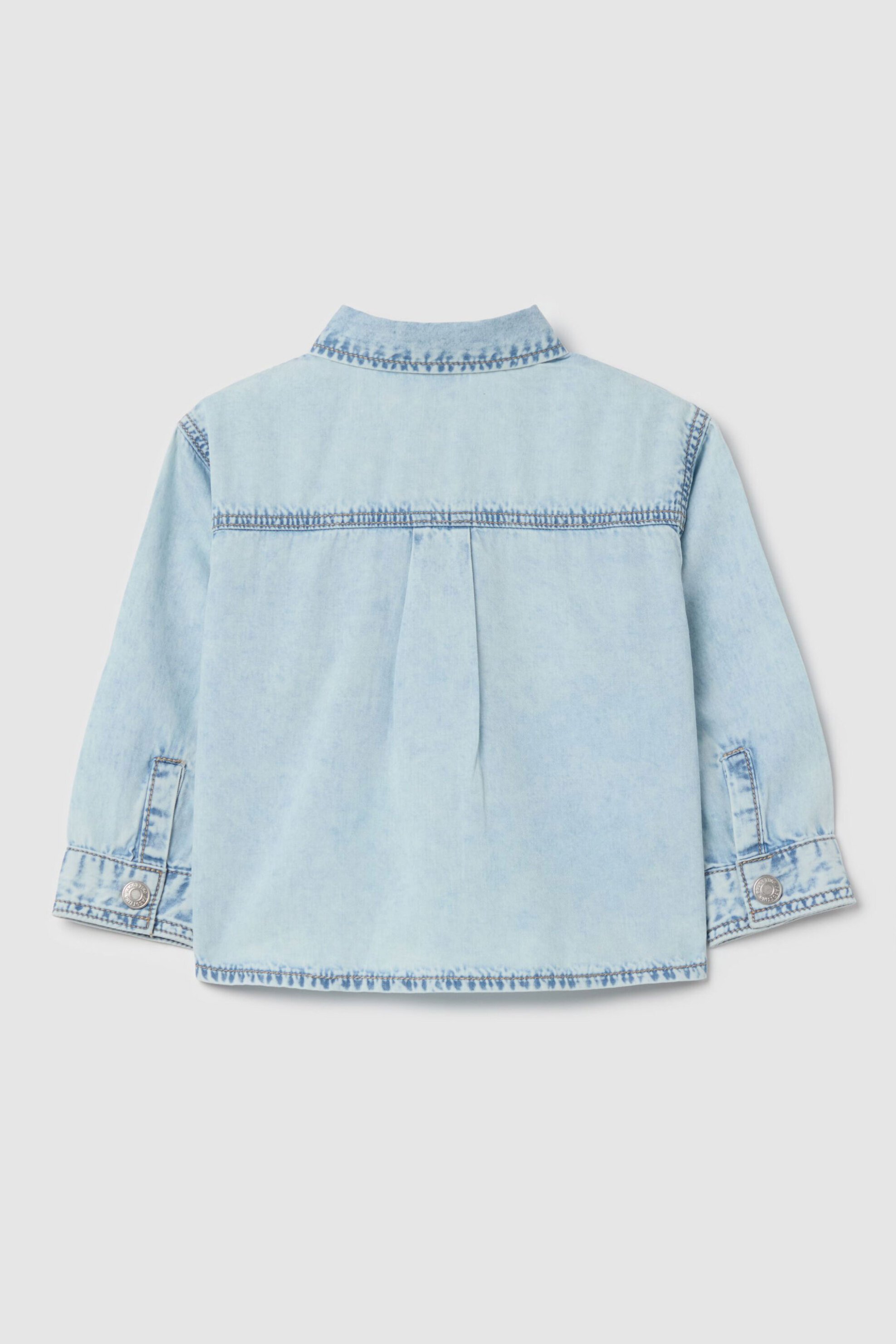 OVS βρεφικό denim πουκάμισο - 002196289 Μπλε φωτογραφία