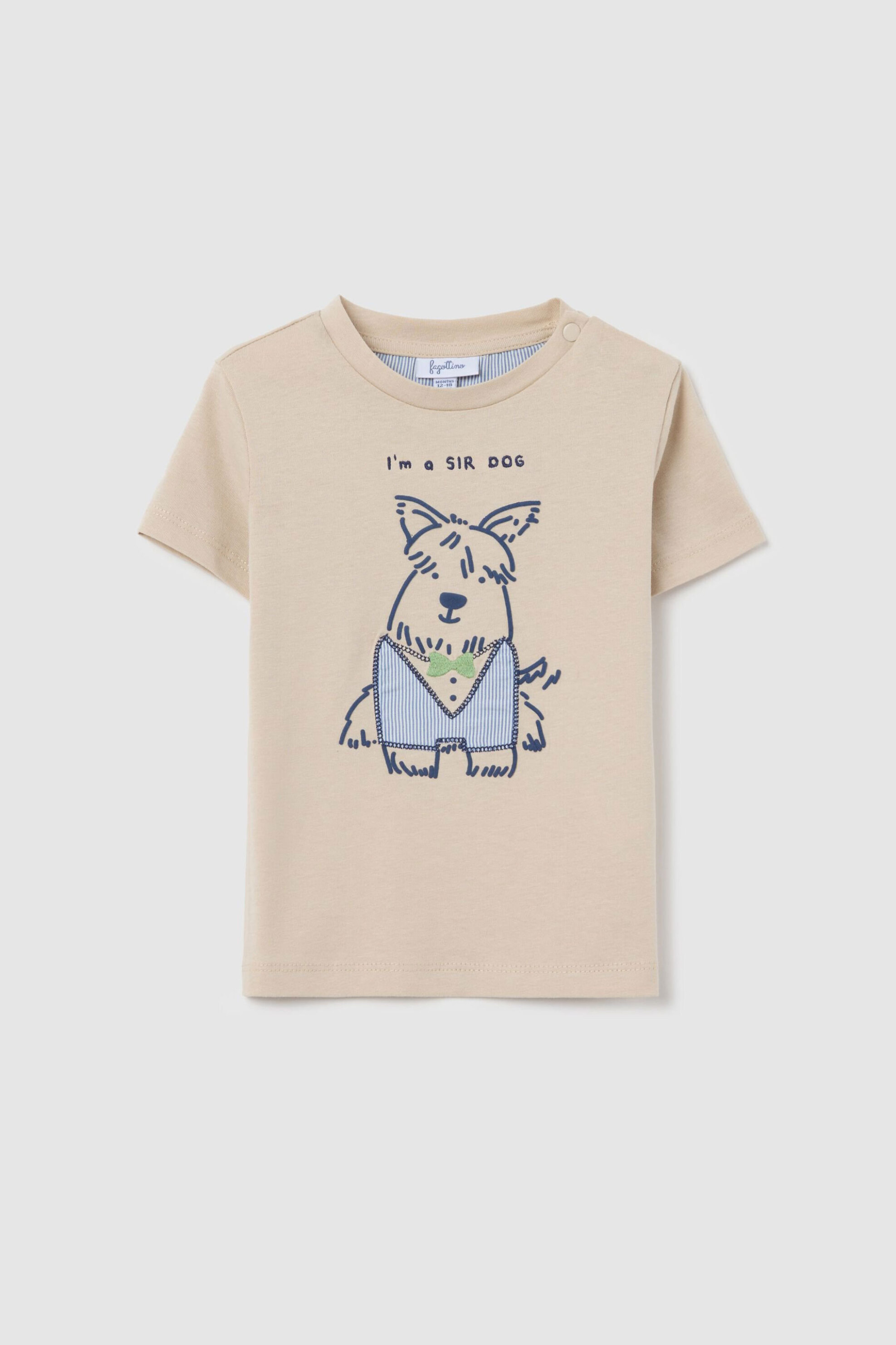 OVS KIDS OVS βρεφικό T-shirt με print "I'm A Sir Dog" - 002199482 Μπεζ