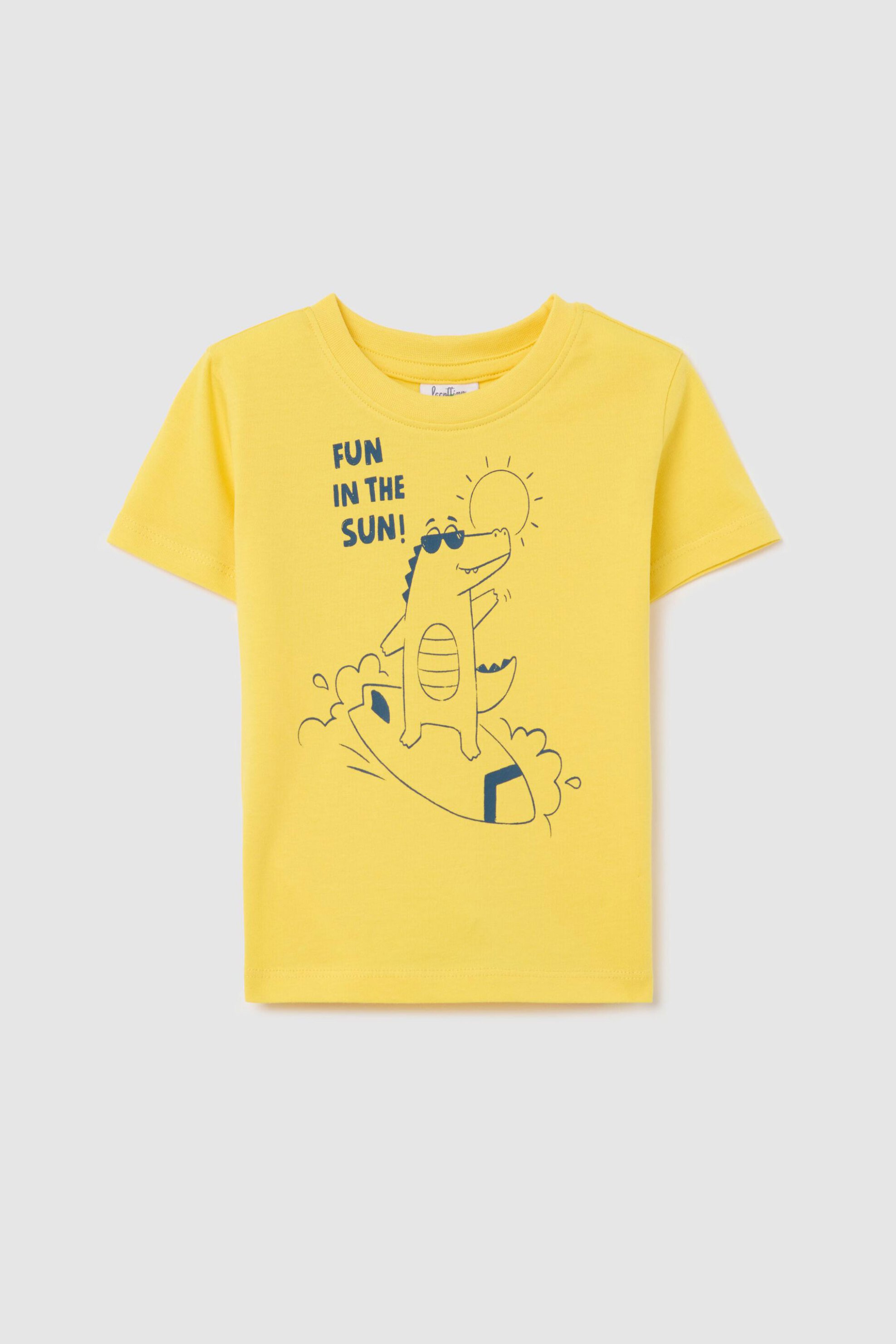OVS KIDS OVS βρεφικό T-shirt με all-over print - 002279855 Κίτρινο