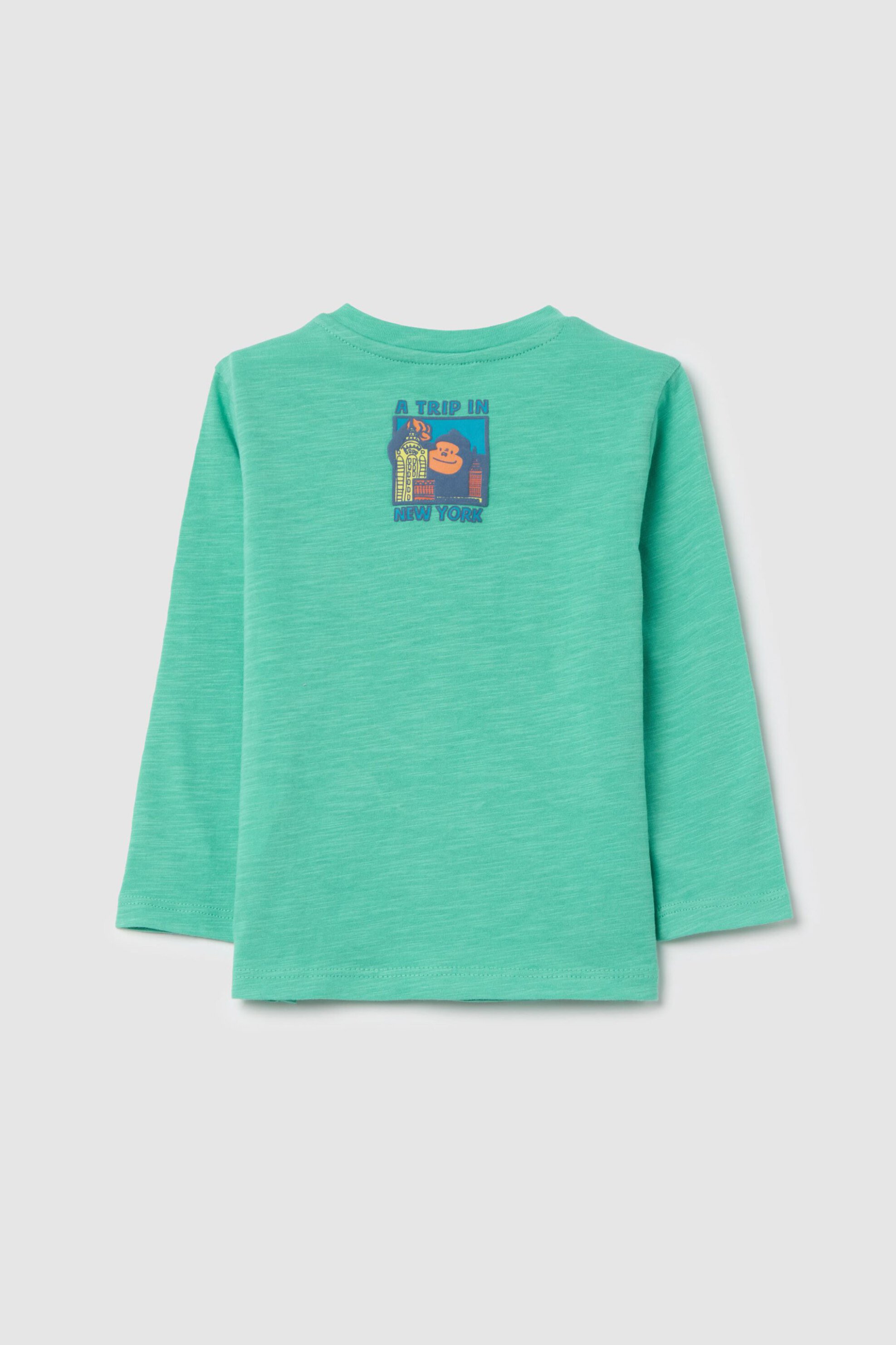OVS βρεφική μπλούζα με print "New York Is My Sk8 Park" - 002196316 Πράσινο φωτογραφία