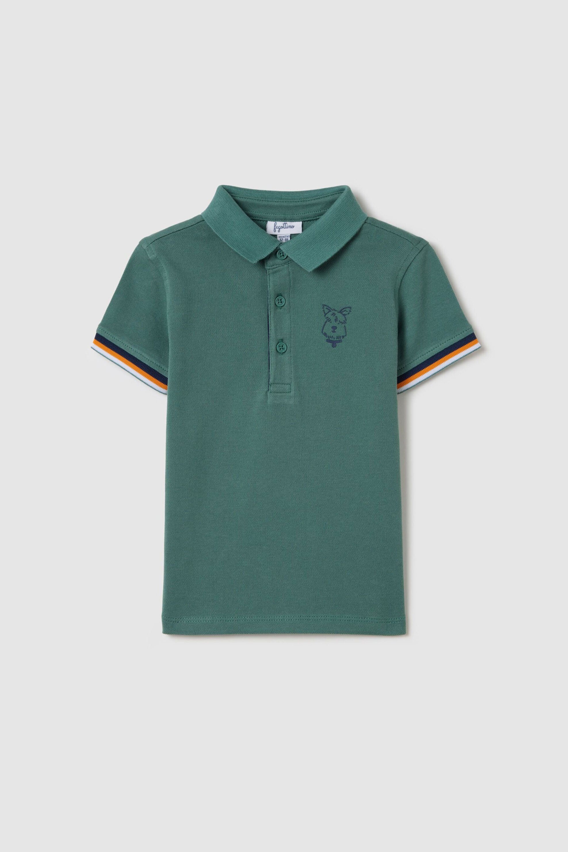 OVS KIDS OVS βρεφική μπλούζα πόλο με puppy print - 002199491 Πράσινο