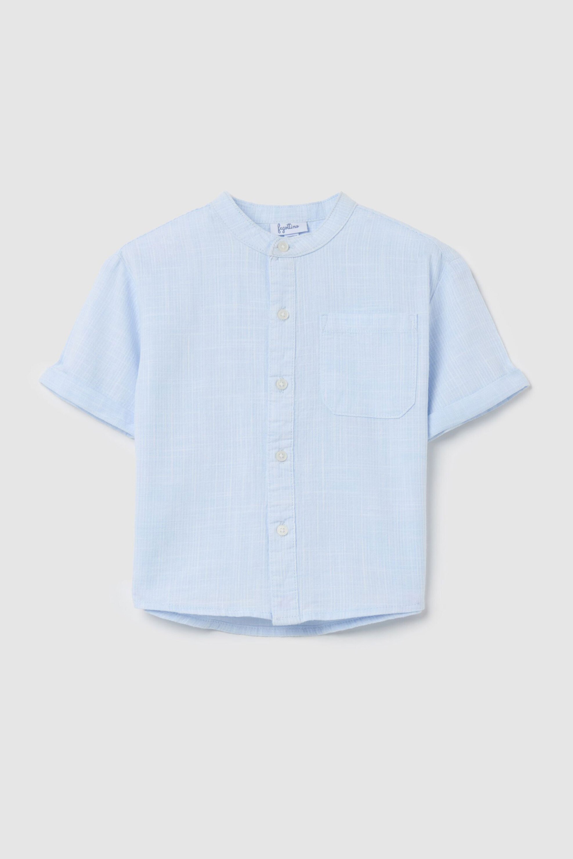 OVS KIDS OVS βρεφικό πουκάμισο με μαό γιακά - 002199543 Μπλε