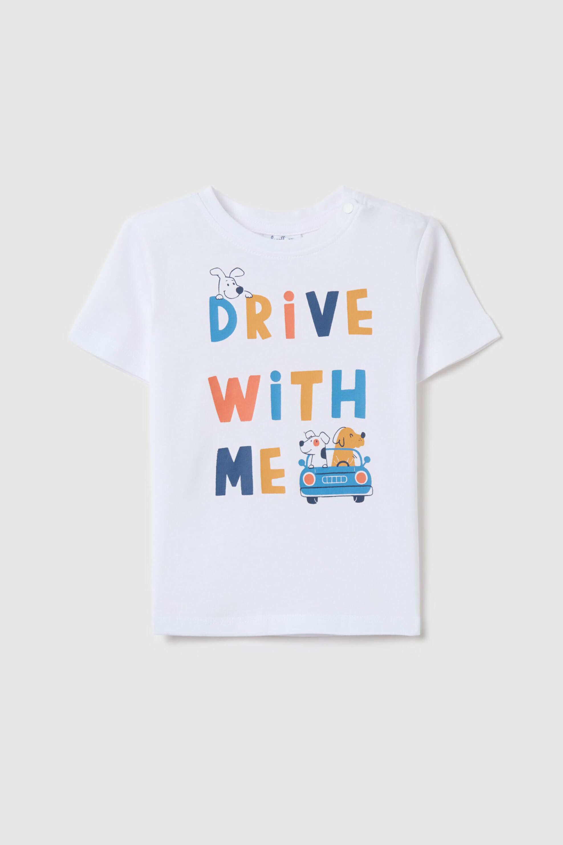 OVS βρεφικό T-shirt με all-over print - 002266327 Λευκό