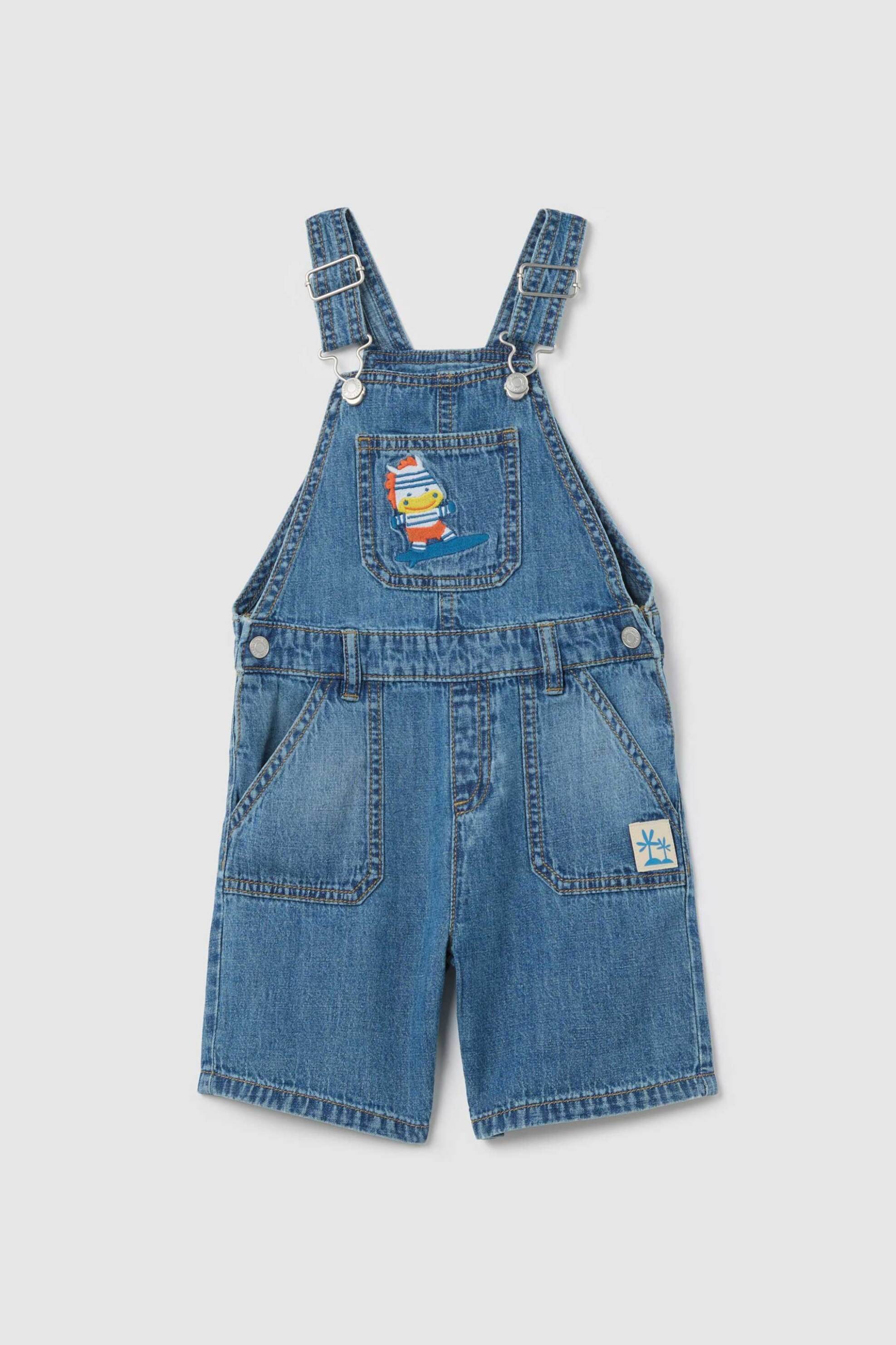 OVS KIDS OVS βρεφική denim σαλοπετα Straight Fit - 002259797 Denim Blue