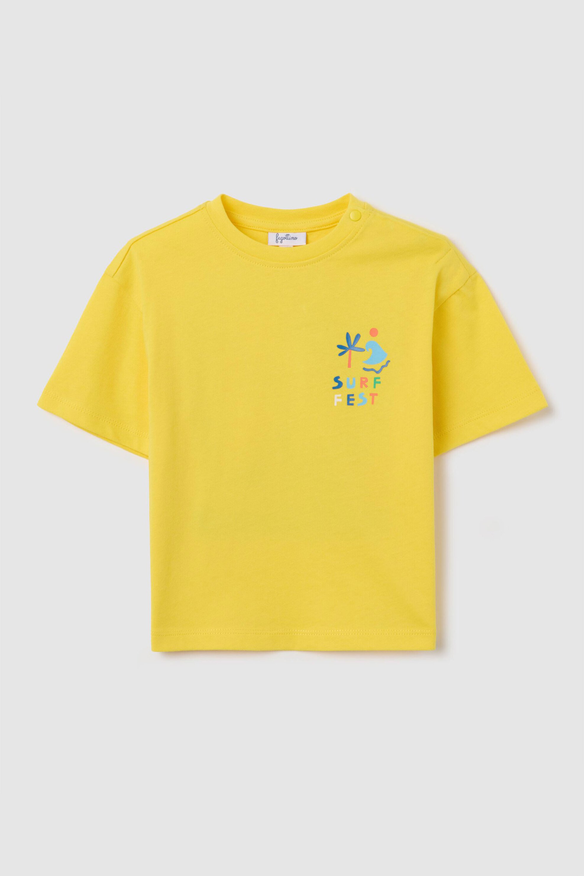 OVS βρεφικό T-shirt με print Regular Fit - 002279903 Κίτρινο