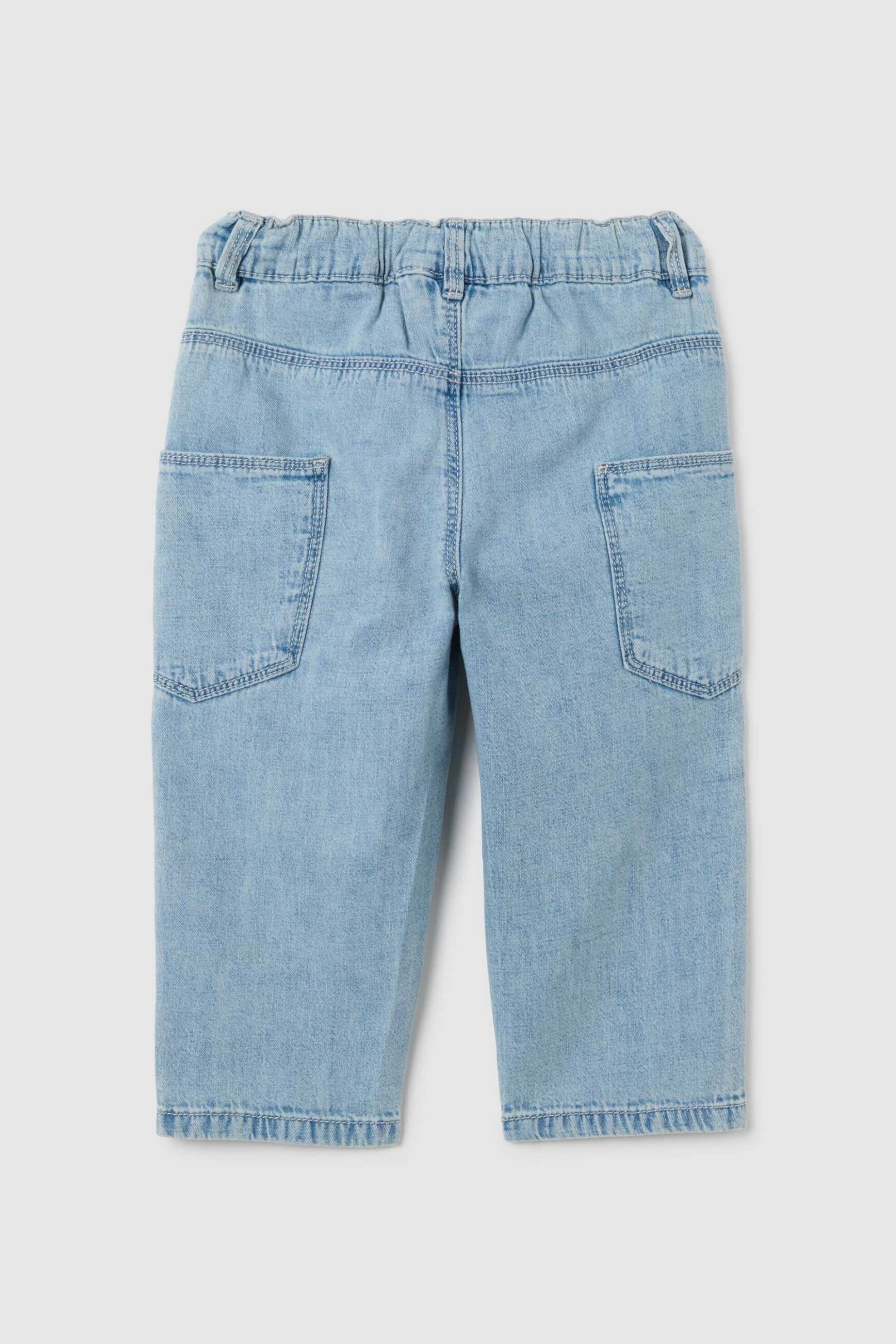 OVS βρεφικό τζιν παντελόνι με ελαστική μέση Over Fit - 002414940 Denim Blue φωτογραφία