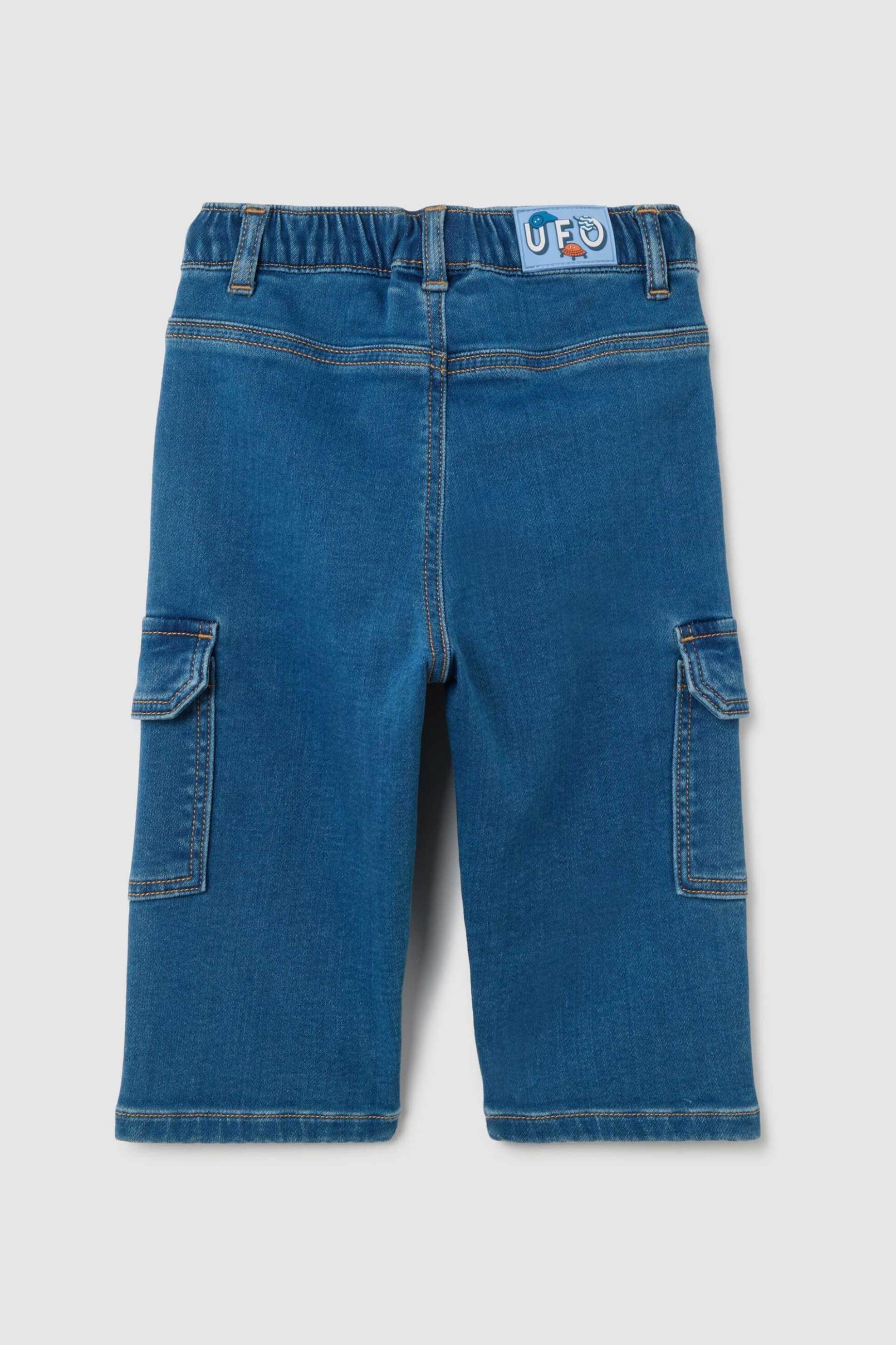OVS βρεφικό τζιν παντελόνι με ελαστική μέση Straight Fit - 002414948 Denim Blue φωτογραφία