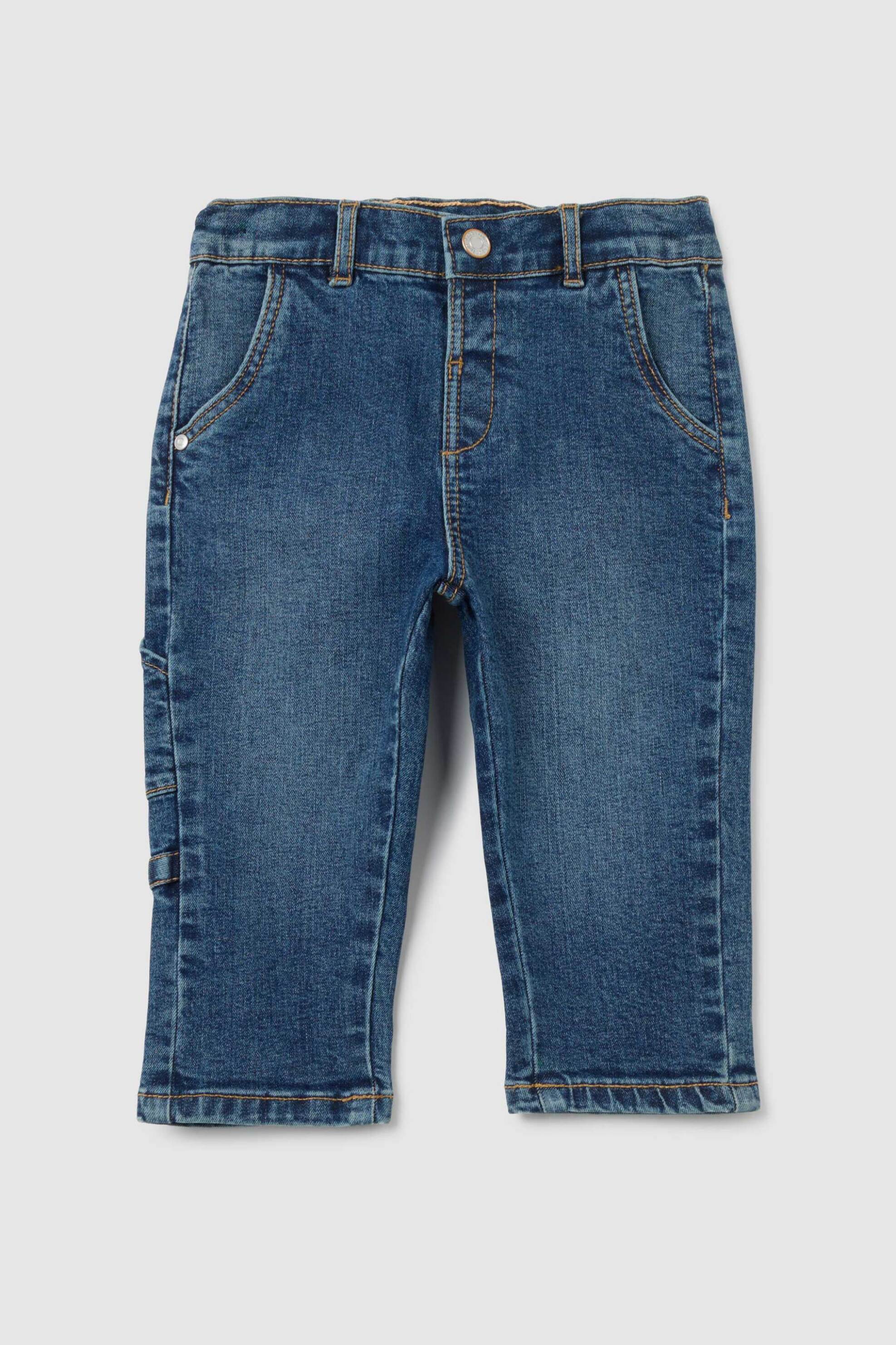 OVS KIDS OVS βρεφικό τζιν παντελόνι με ελαστική μέση Regular Fit - 002414958 Denim Blue