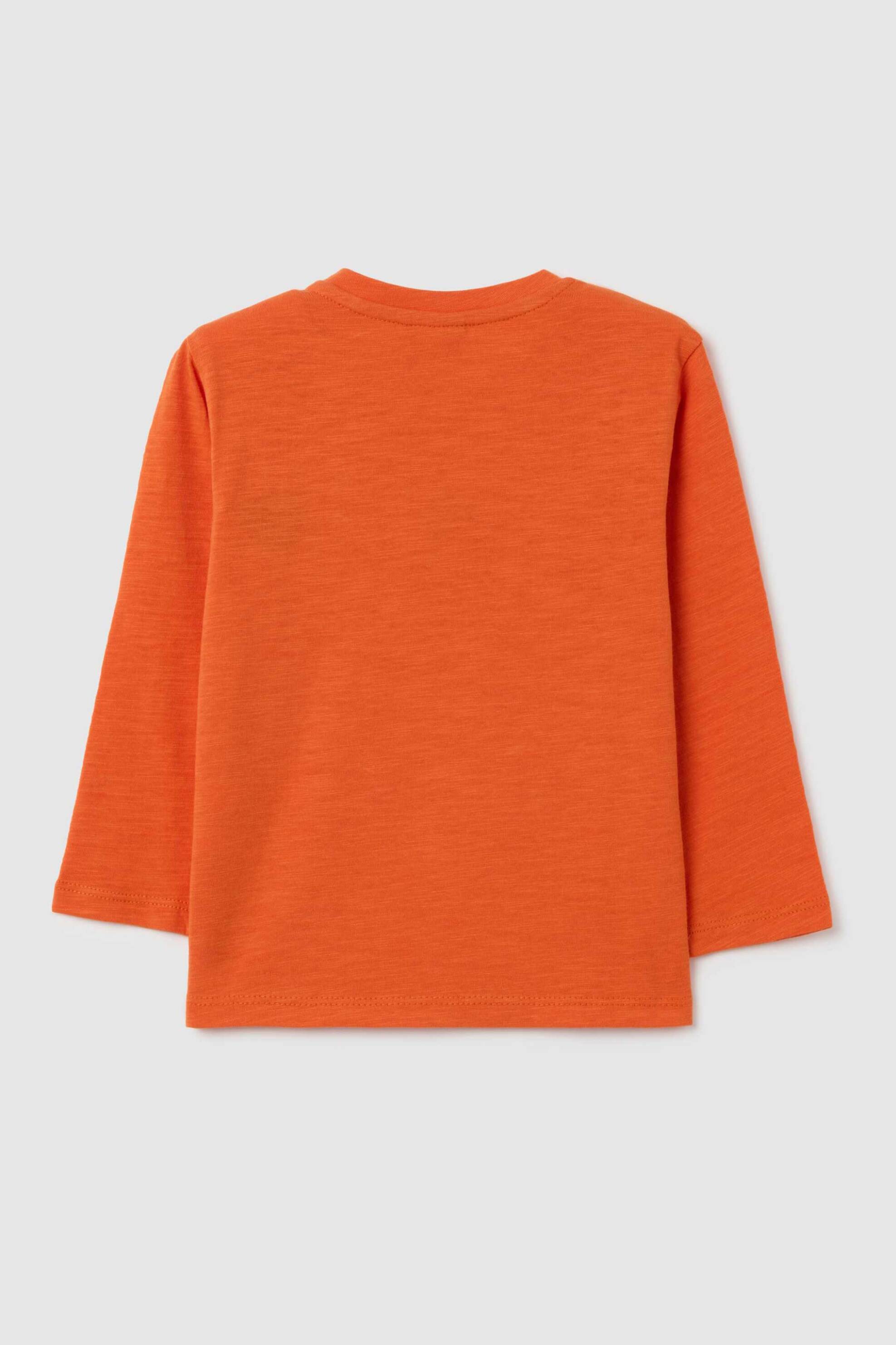 OVS βρεφική μπλούζα με κεντημένο print - 002414981 Πορτοκαλί φωτογραφία