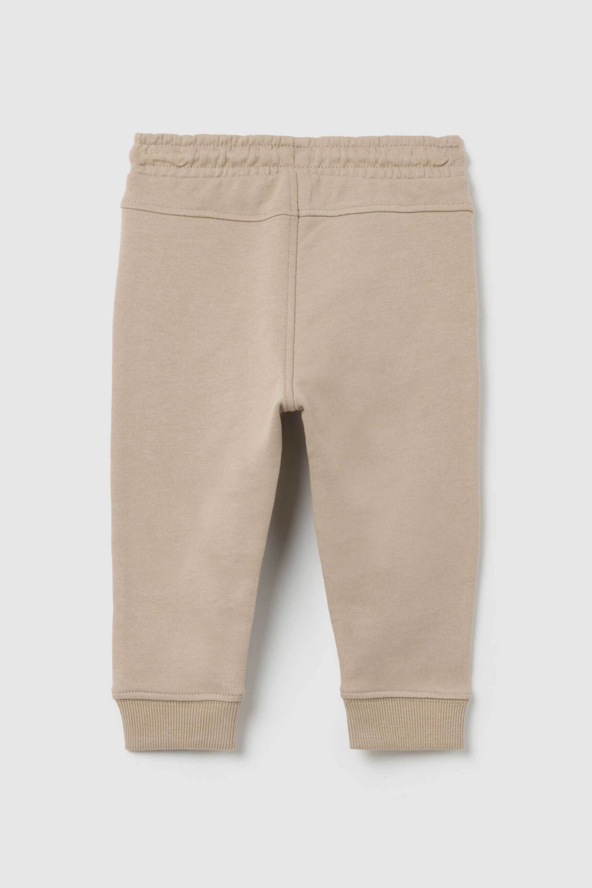 OVS βρεφικό παντελόνι φόρμας με κεντημένο σχέδιο Regular Fit - 002415045 Μπεζ φωτογραφία