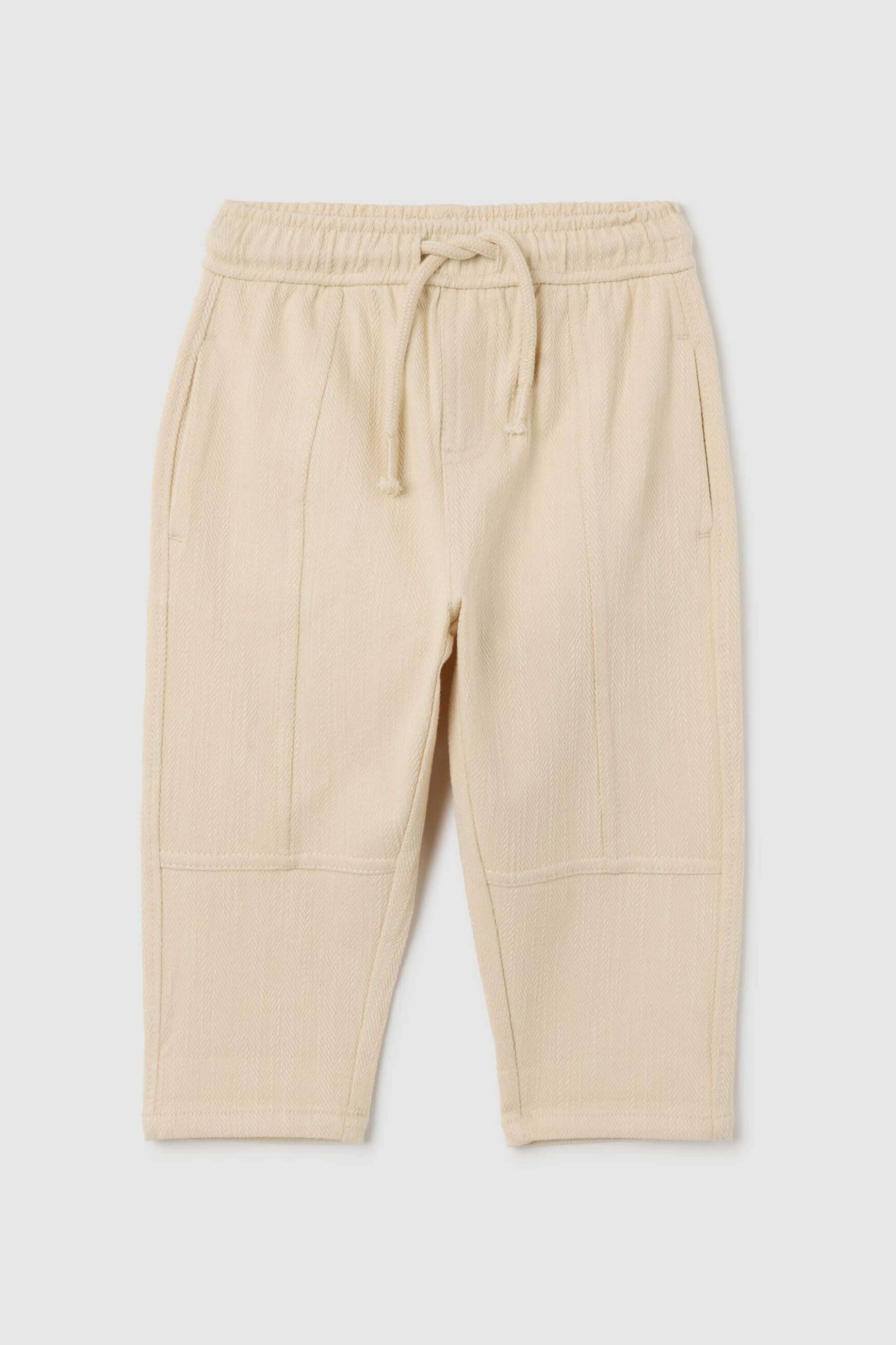 OVS KIDS OVS βρεφικό παντελόνι φόρμας με μονόχρωμο Regular Fit - 002415050 Μπεζ