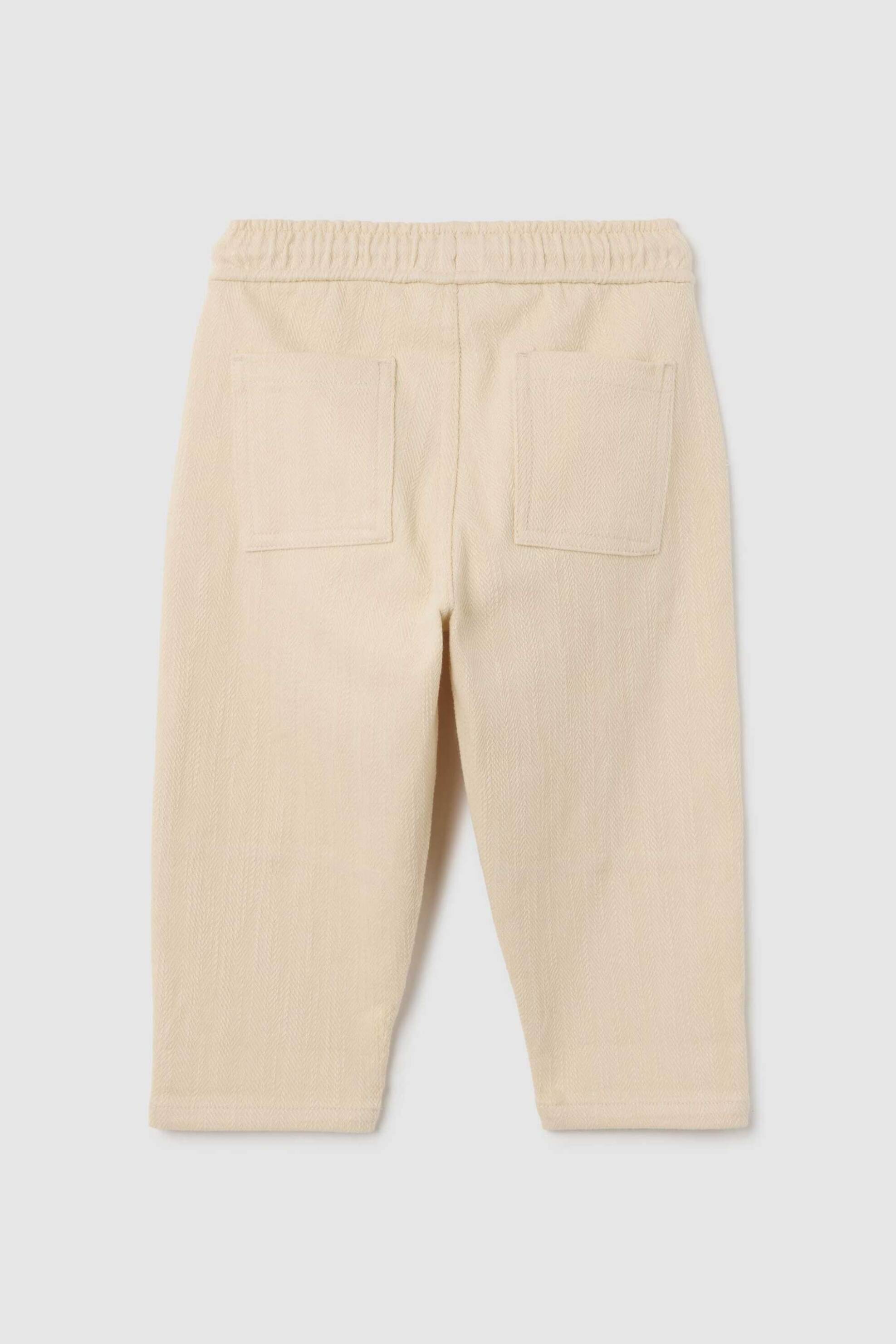 OVS βρεφικό παντελόνι φόρμας με μονόχρωμο Regular Fit - 002415050 Μπεζ φωτογραφία