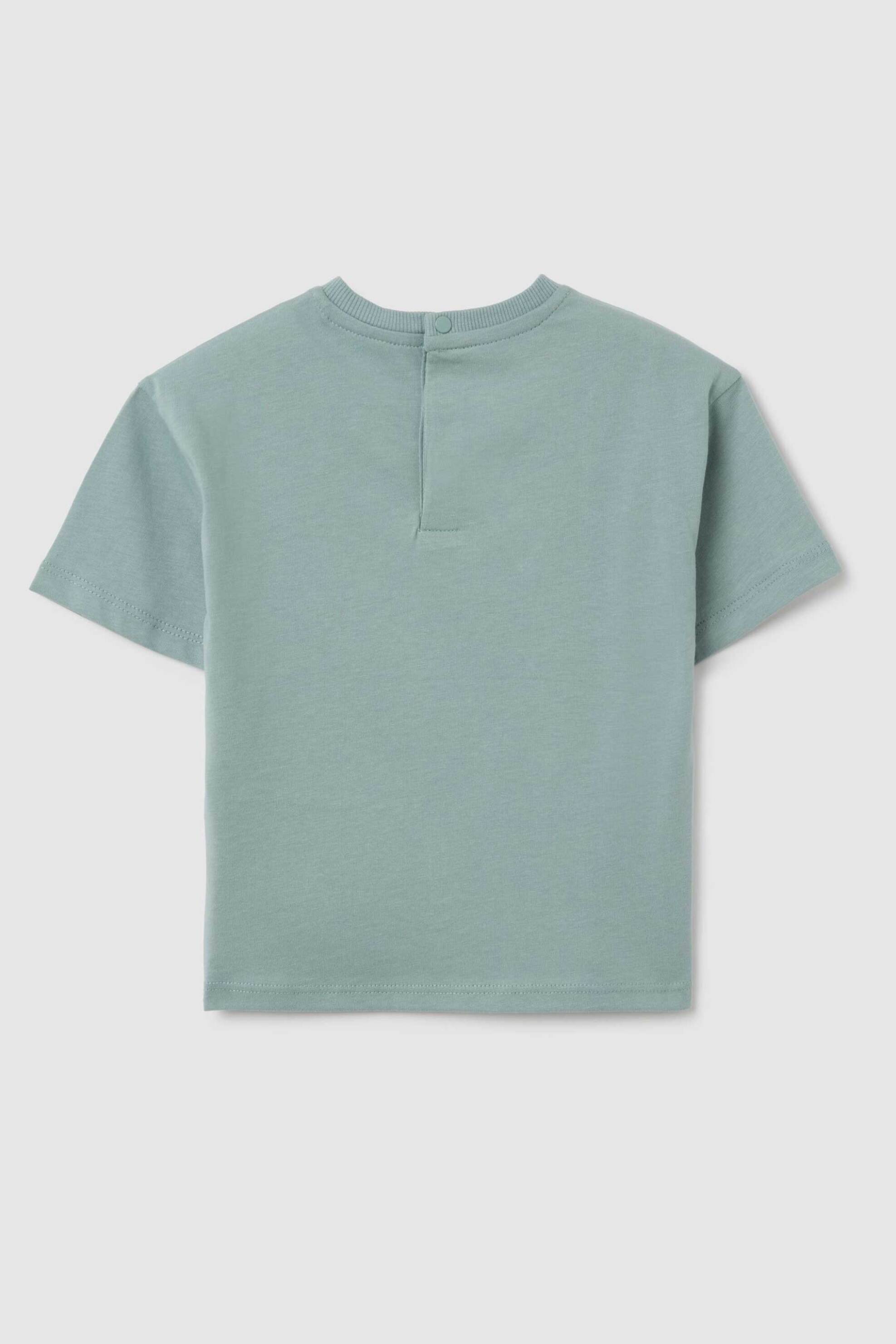 OVS βρεφικό T-shirt με print Regular Fit - 002415085 Πράσινο Μέντας φωτογραφία