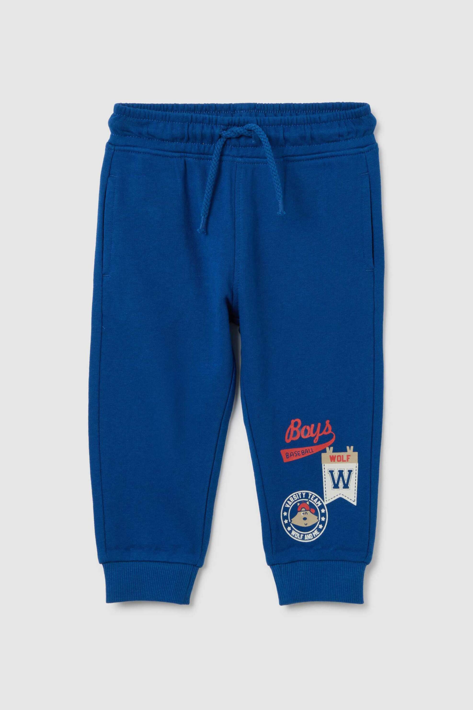 OVS KIDS OVS βρεφικό παντελόνι φόρμας με print Regular Fit - 002443215 Μπλε Σκούρο