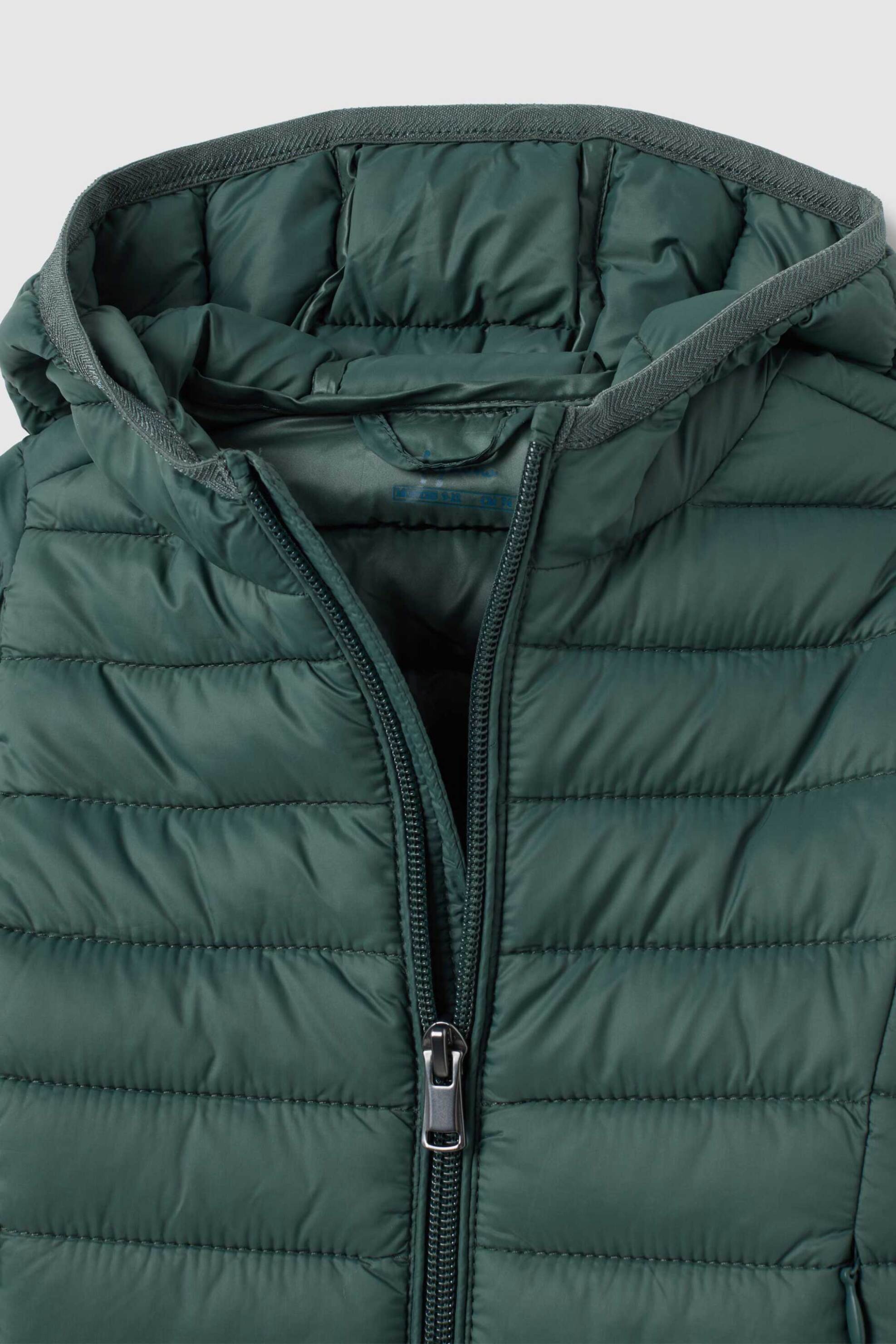 OVS βρεφικό μπουφάν μονόχρωμο με καπιτονέ σχέδιο και κουκούλα Regular Fit - 002394338 Πράσινο Μέντας φωτογραφία