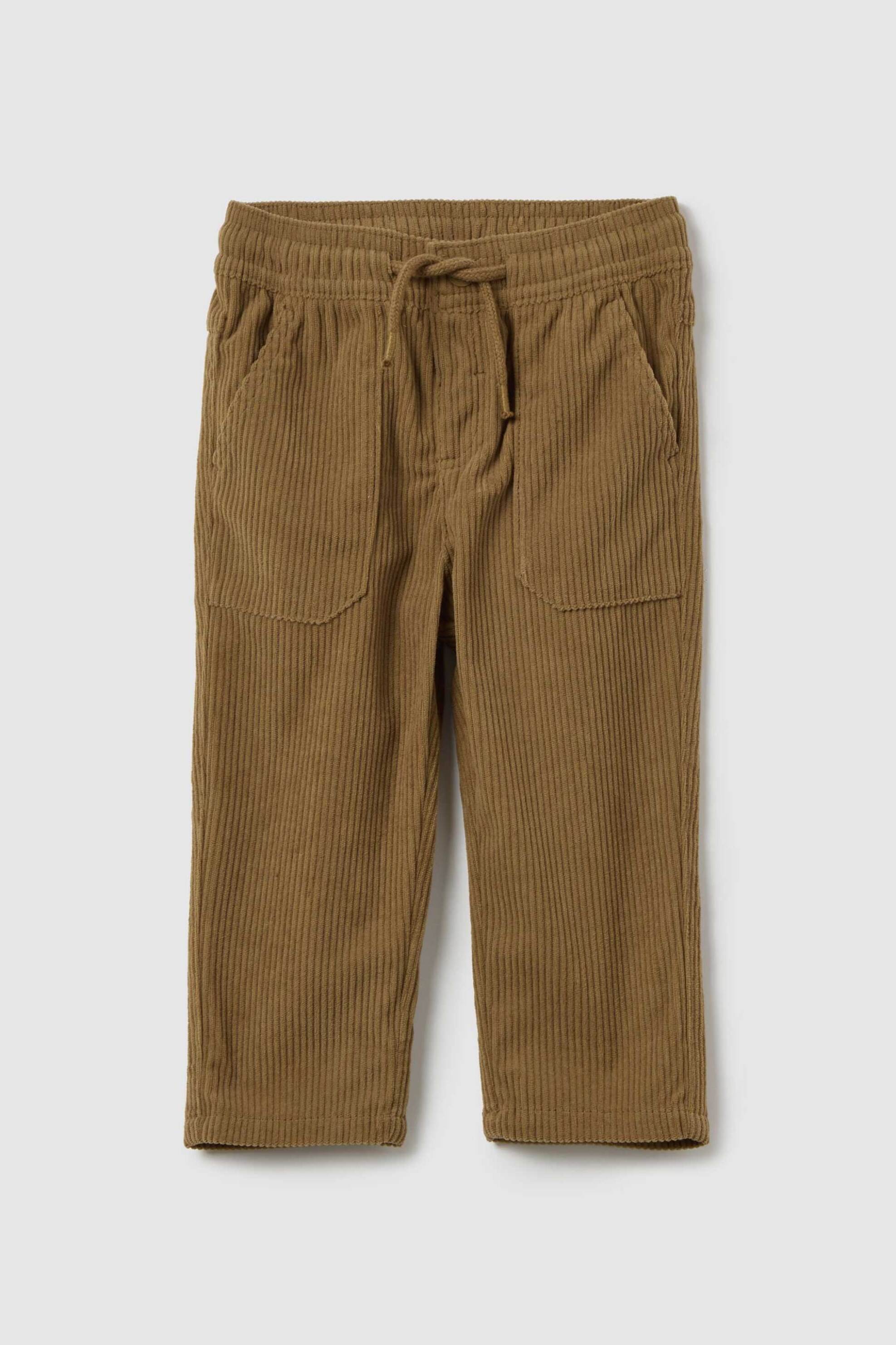 OVS KIDS OVS βρεφικό παντελόνι κοτλέ με ελαστική μέση Regular Fit - 002447539 Μπεζ