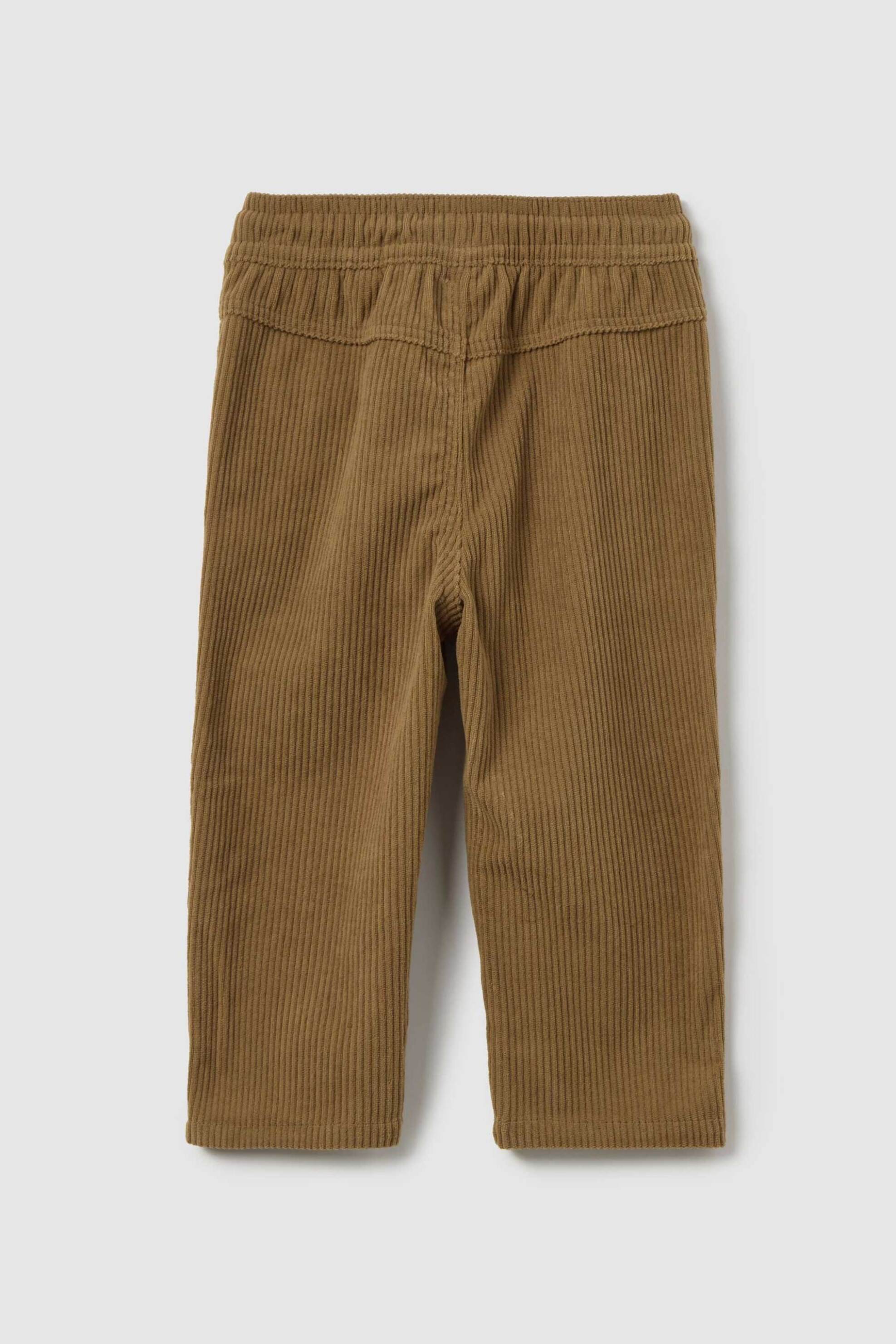 OVS βρεφικό παντελόνι κοτλέ με ελαστική μέση Regular Fit - 002447539 Μπεζ φωτογραφία