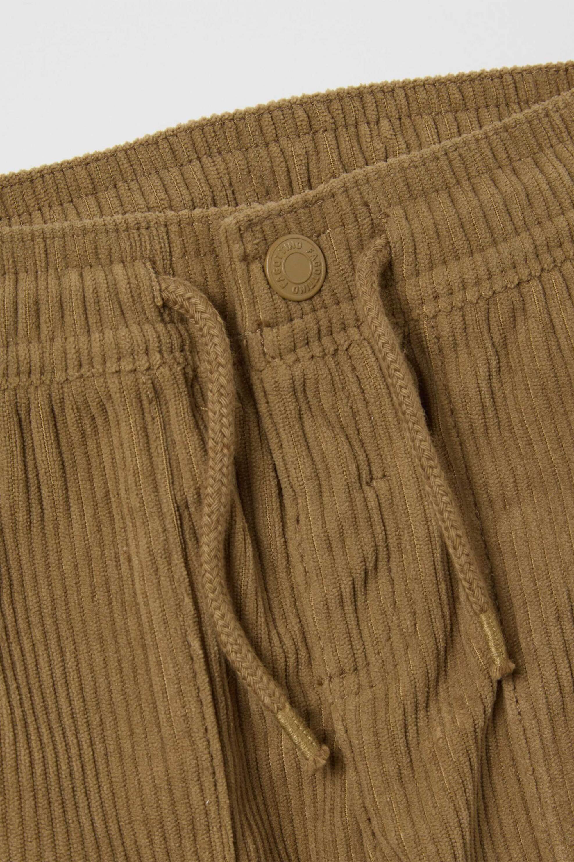 OVS βρεφικό παντελόνι κοτλέ με ελαστική μέση Regular Fit - 002447539 Μπεζ φωτογραφία