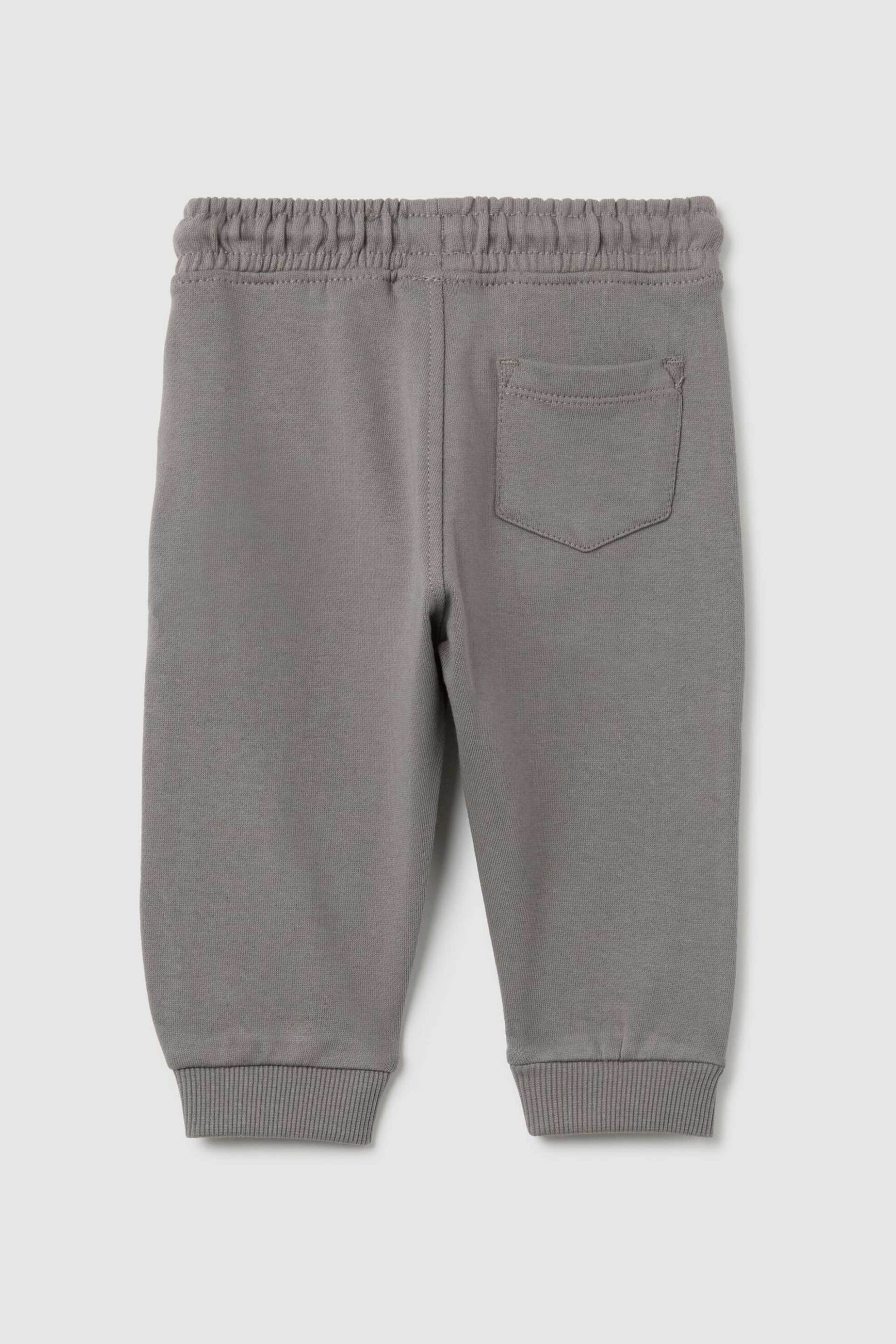 OVS βρεφικό παντελόνι φόρμας μονόχρωμο Regular Fit - 002454401 Γκρι φωτογραφία