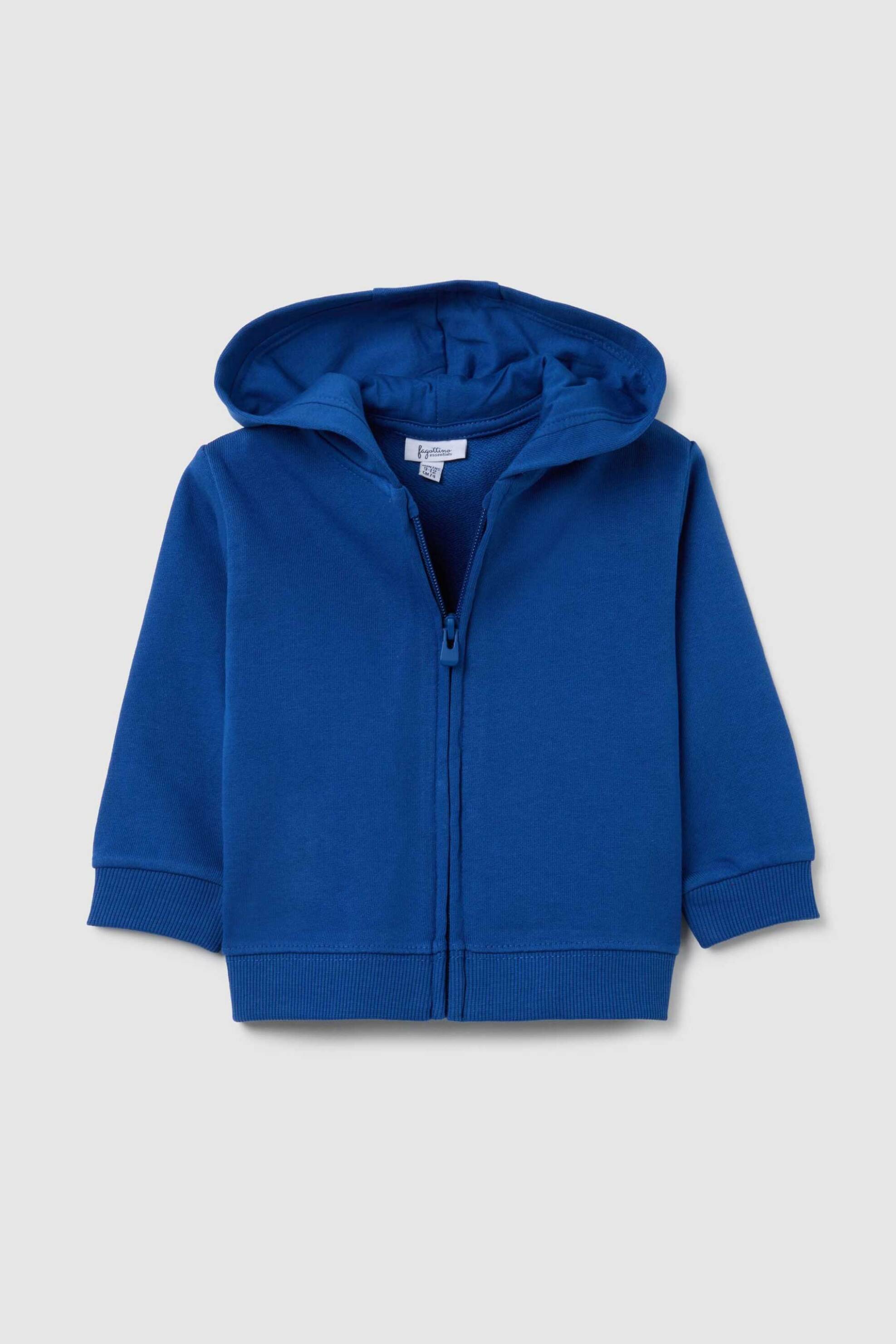 OVS KIDS OVS βρεφική ζακέτα μονόχρωμη με κουκούλα Regular Fit - 002454406 Μπλε Σκούρο