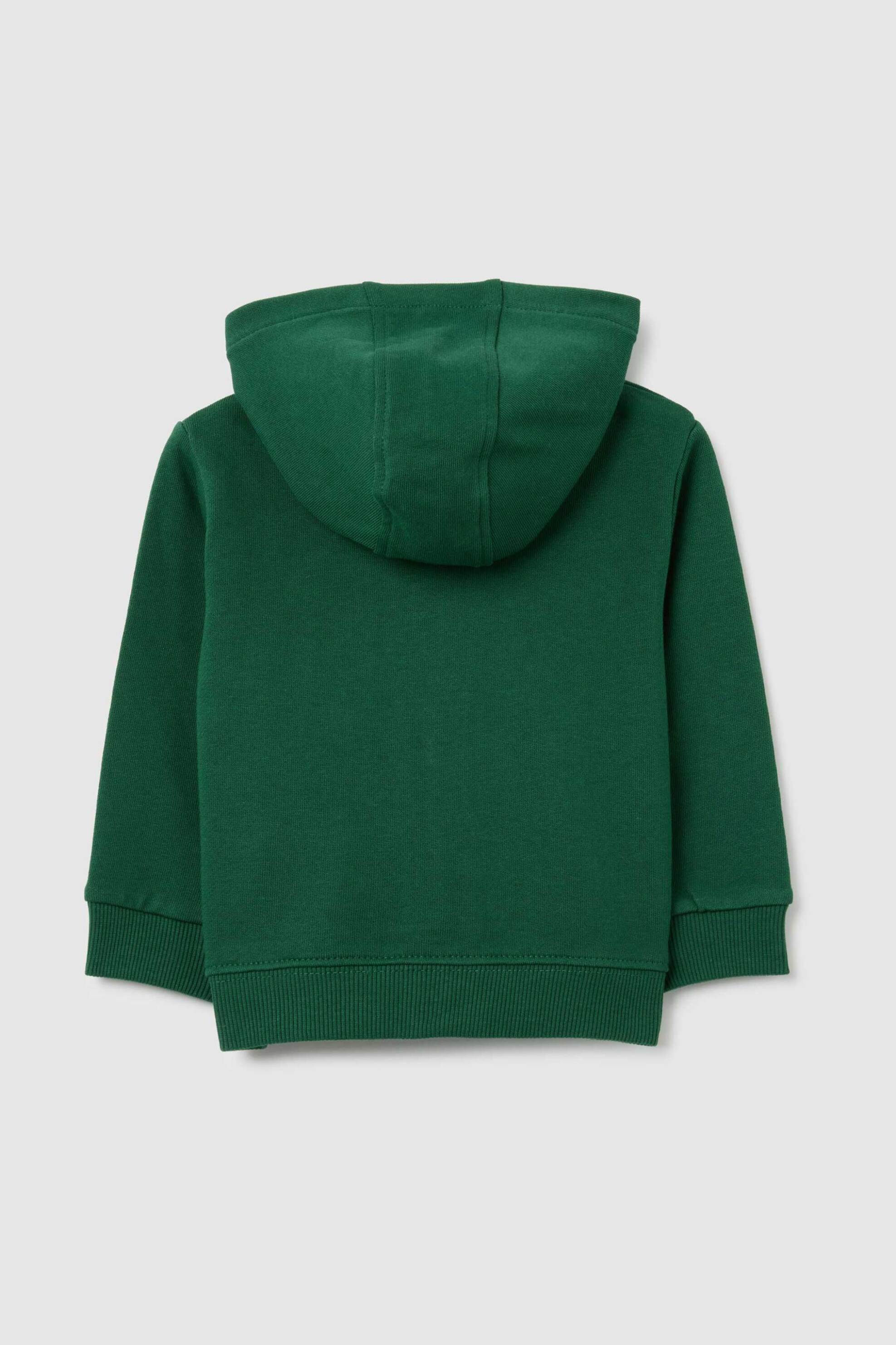 OVS βρεφική ζακέτα μονόχρωμη με κουκούλα Regular Fit - 002454416 Πράσινο φωτογραφία